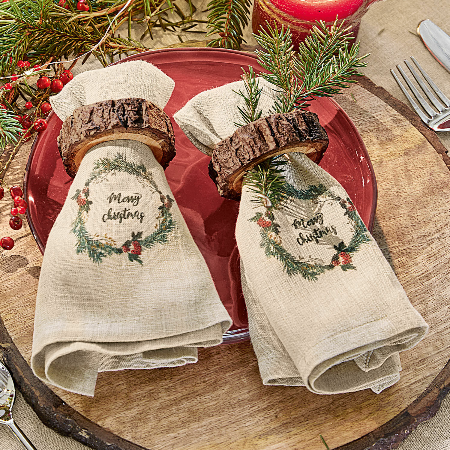 Set de 2 servilletas Halofay