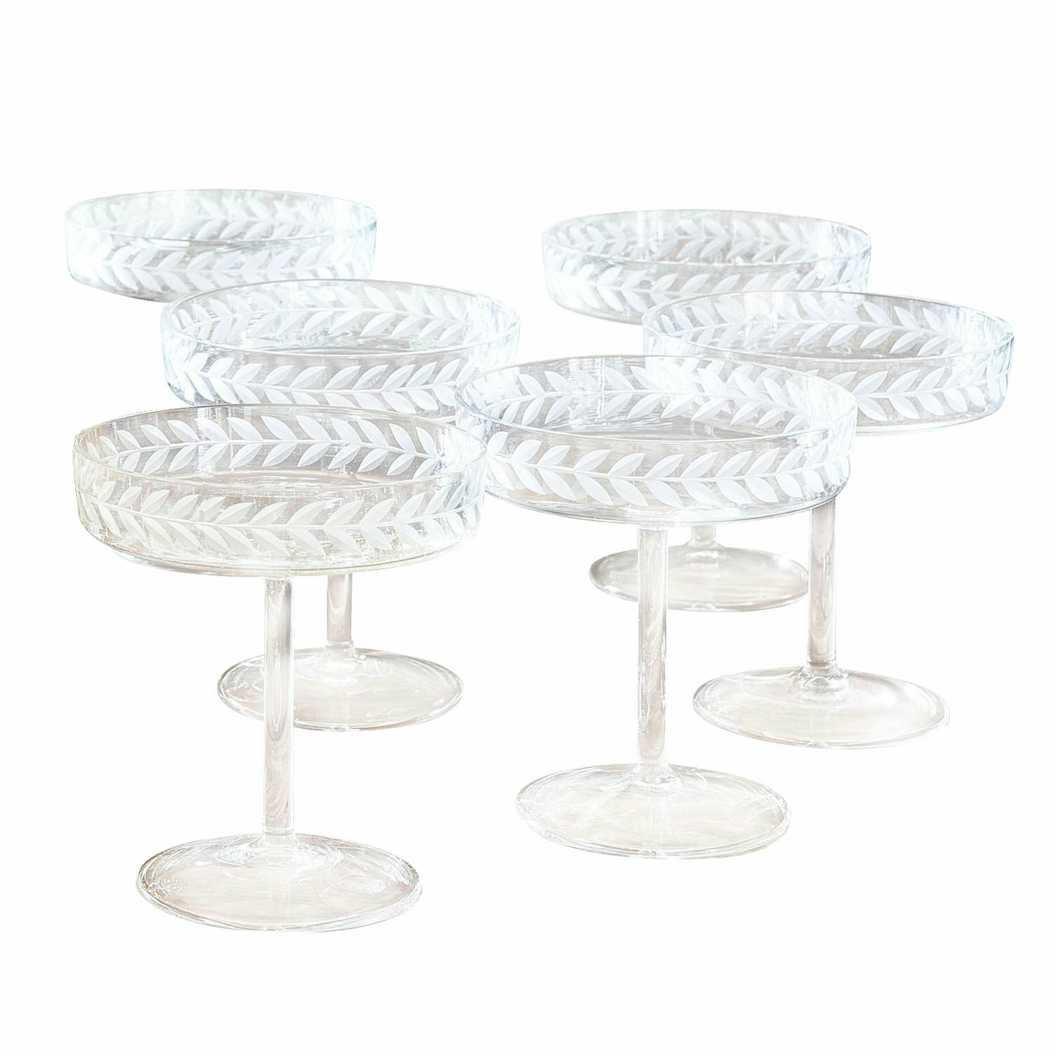 Set de 6 copas de champán Macomb
