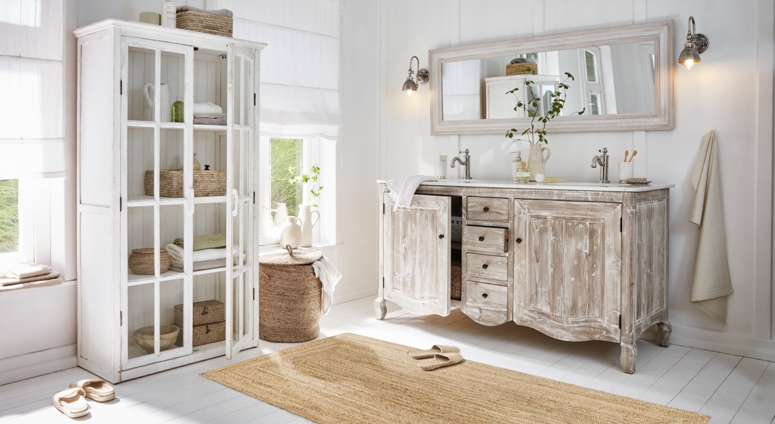 Un rincón de spa en casa con encanto shabby chic