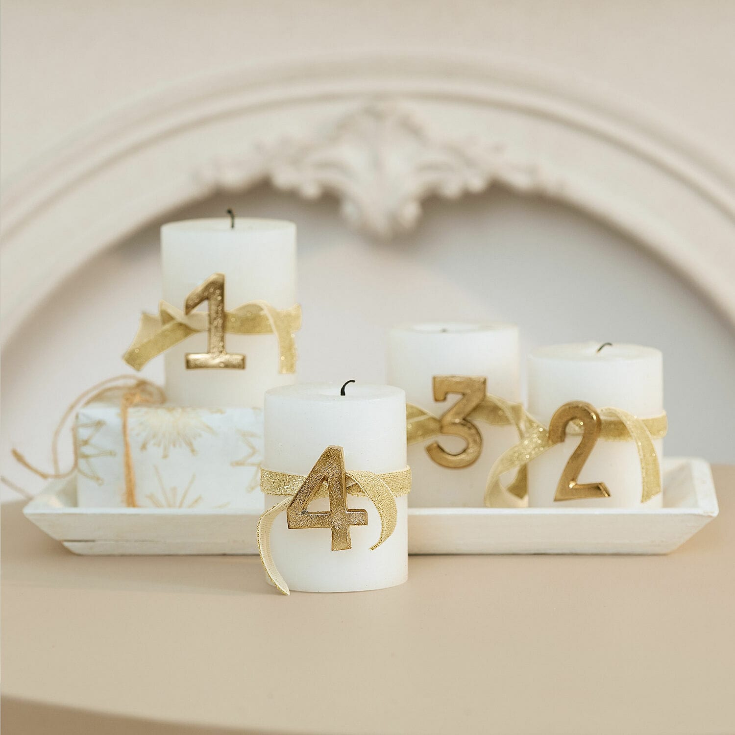 Set de 4 pines decorativos Marfino