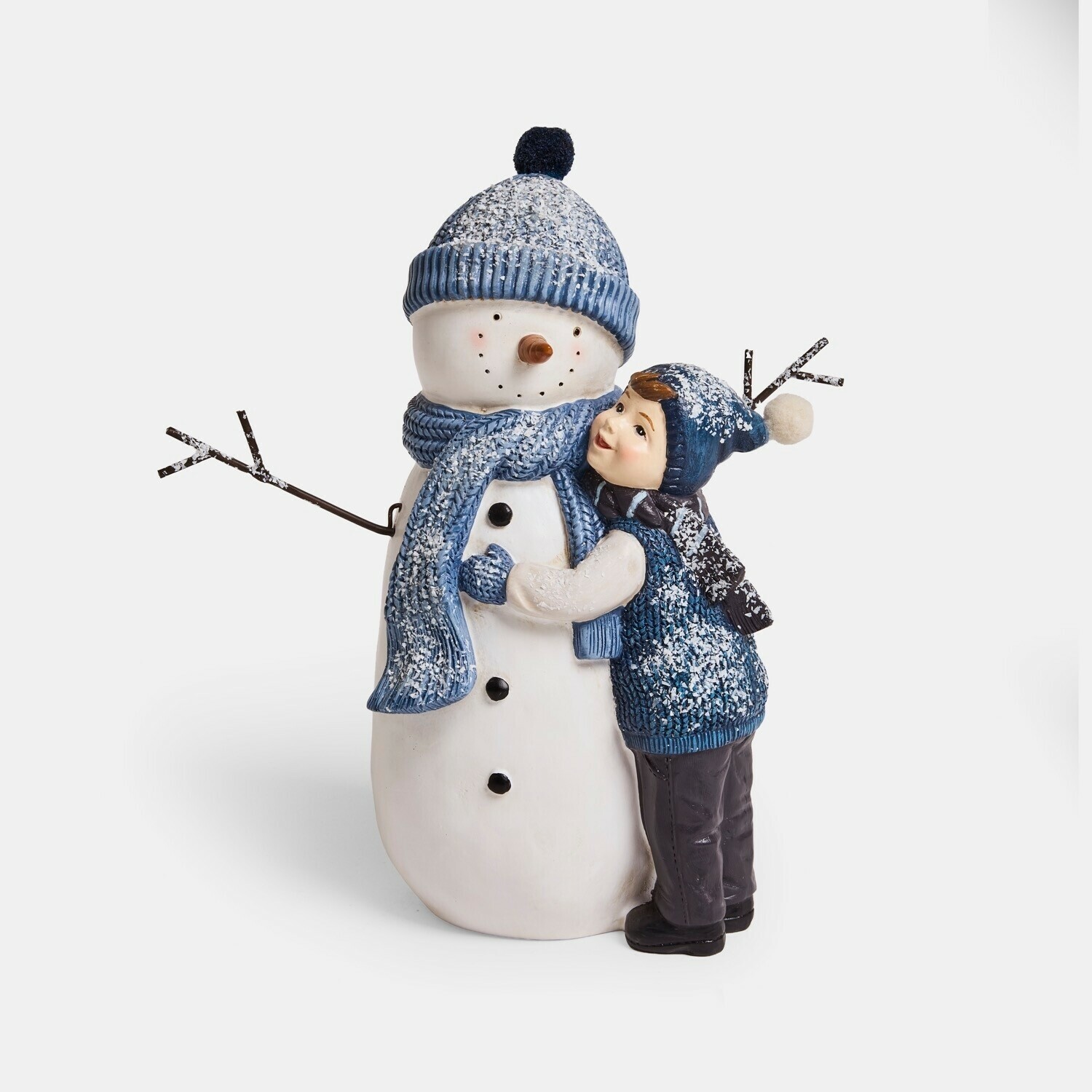 Muñeco de nieve decorativo con niño Tedvik