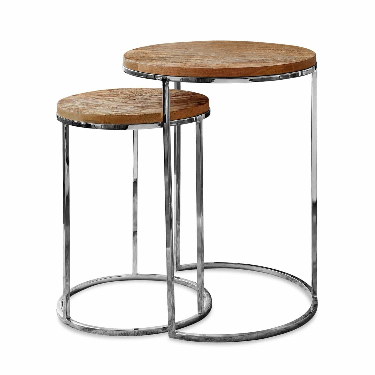 Set de 2 mesas auxiliares Cordell