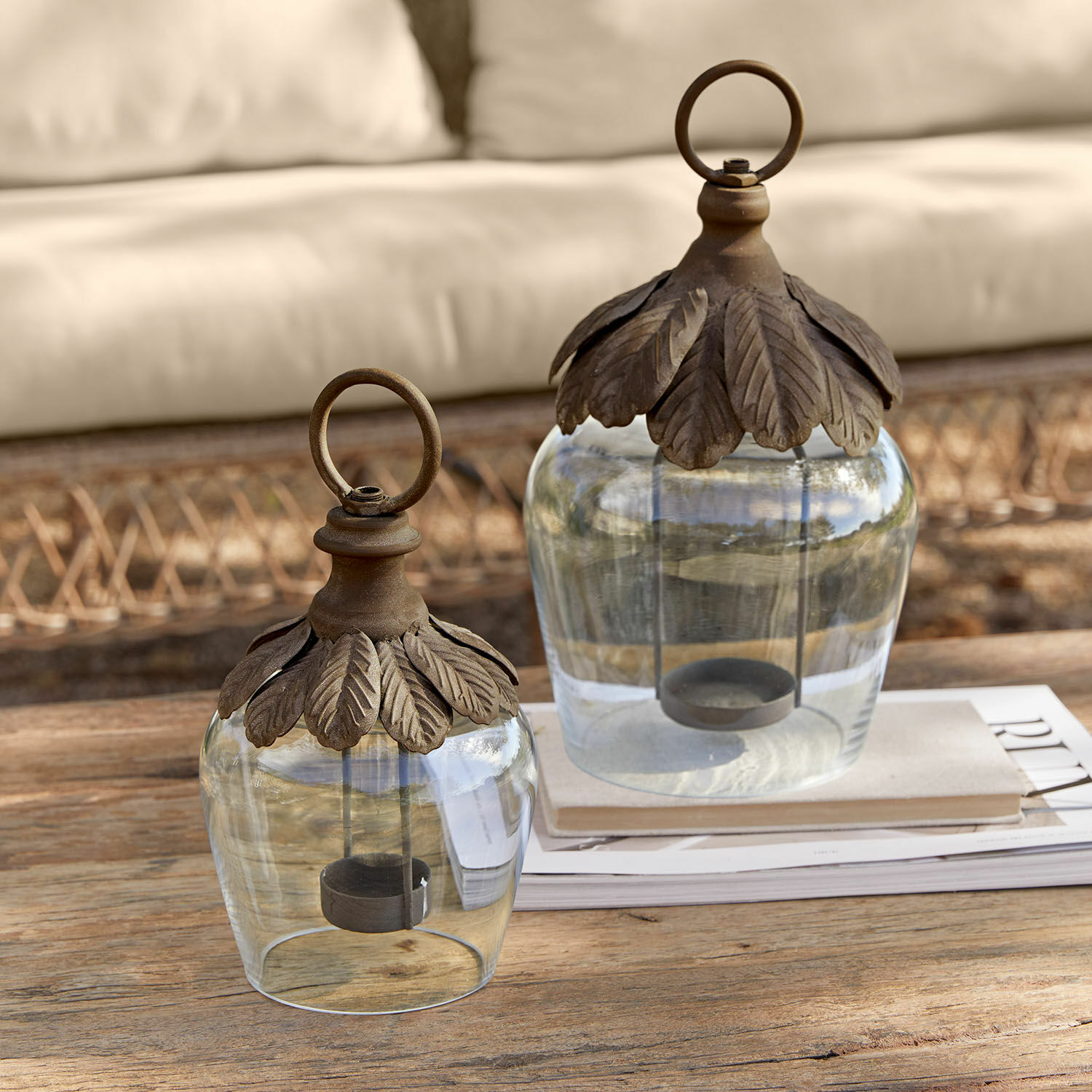Set de 2 farolillos colgantes Tourillan