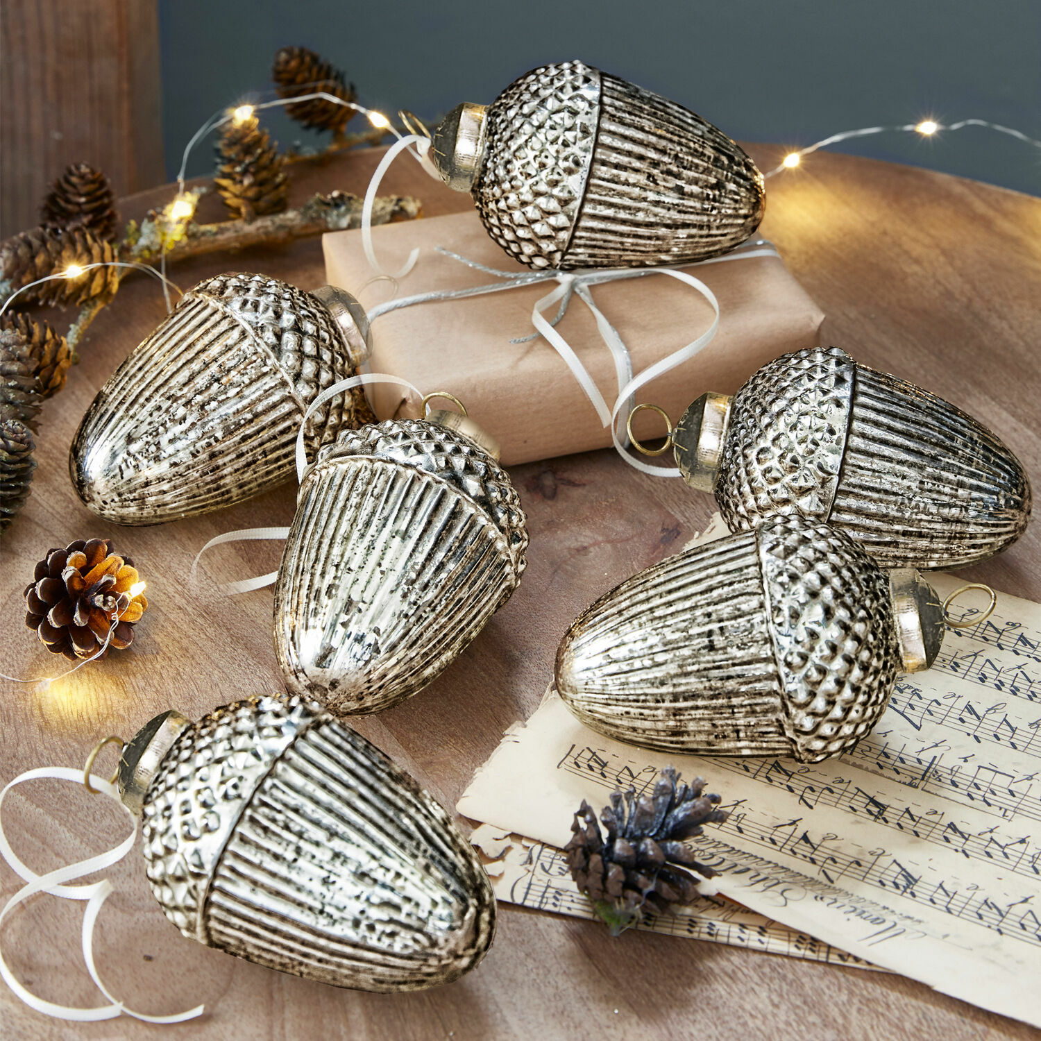 Set de 6 adornos navideños Gland