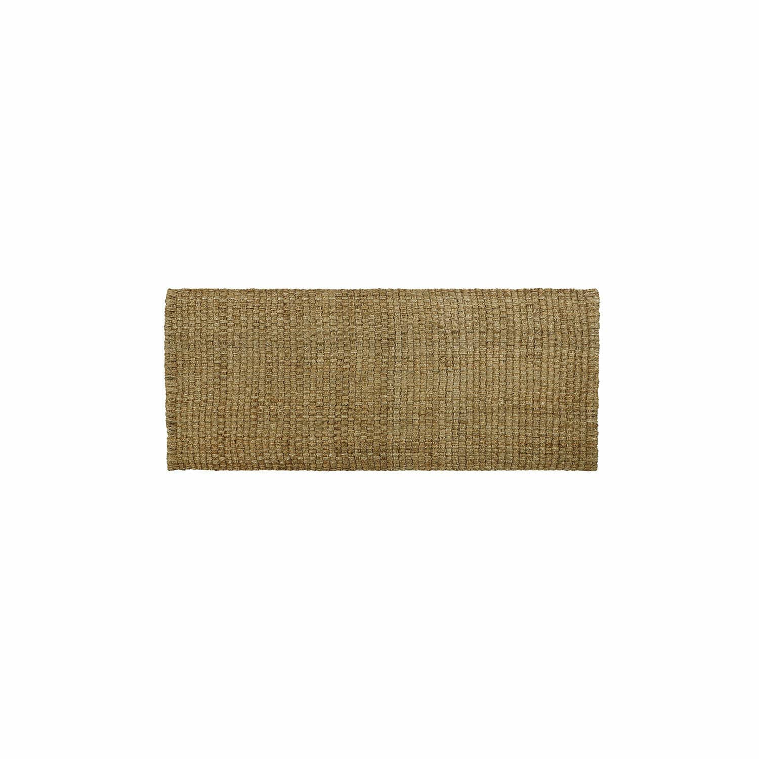 Alfombra Daoukro Alfombra rectangular de yute natural beige, ideal para interiores y terrazas