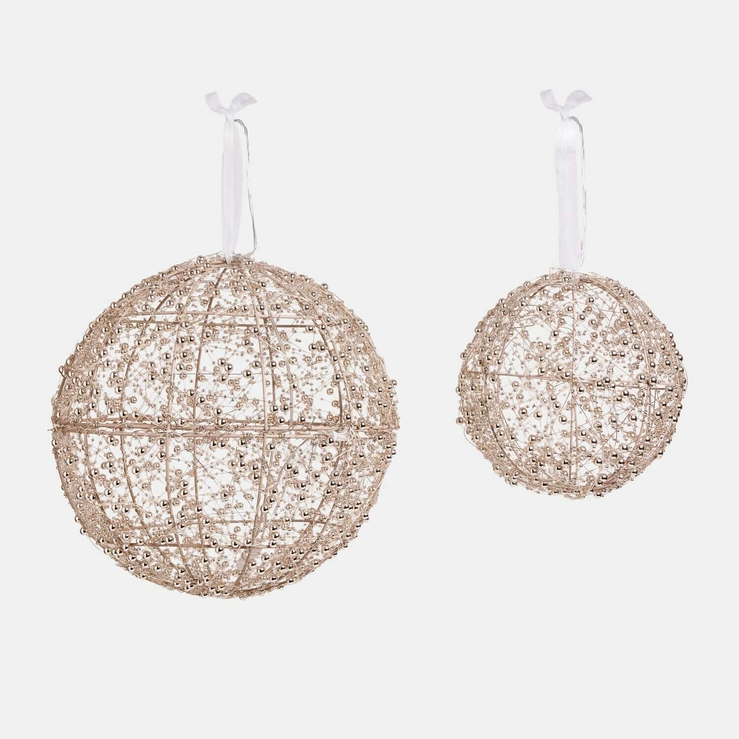 Set de 2 esferas LED Péralise Set de 2 esferas LED Péralise