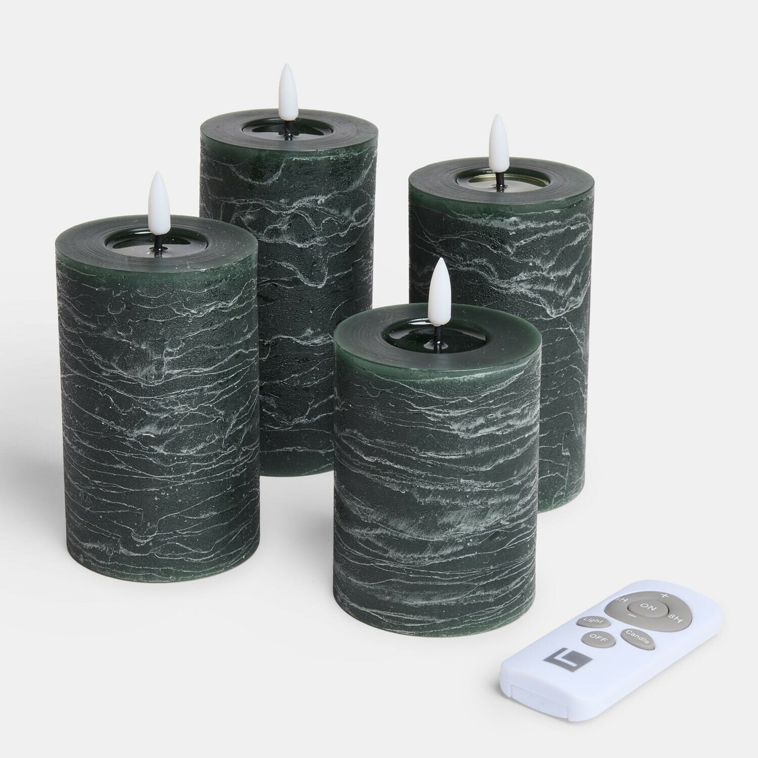Set de 4 velas LED tipo pilar Ljusvik