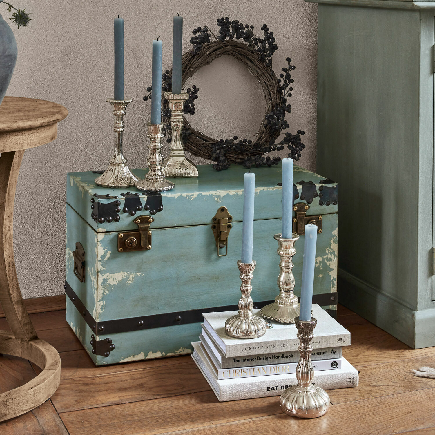 Set de 2 candeleros Adolpha