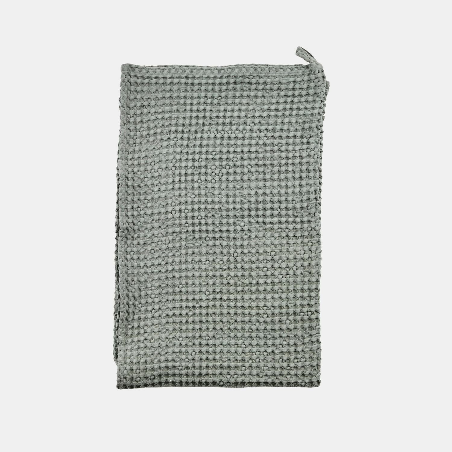 verde Toalla verde Maralei de algodón con textura de gofre, suave y absorbente para baño o cocina
