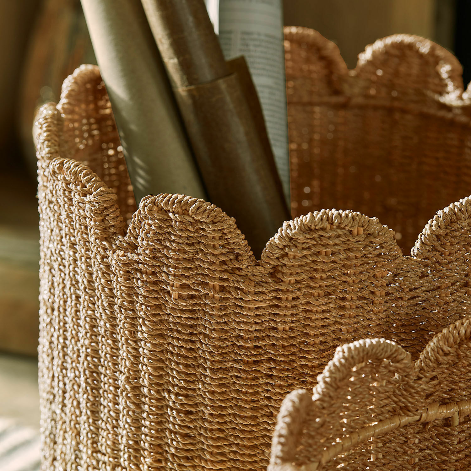 Set de 2 cestas Velourette