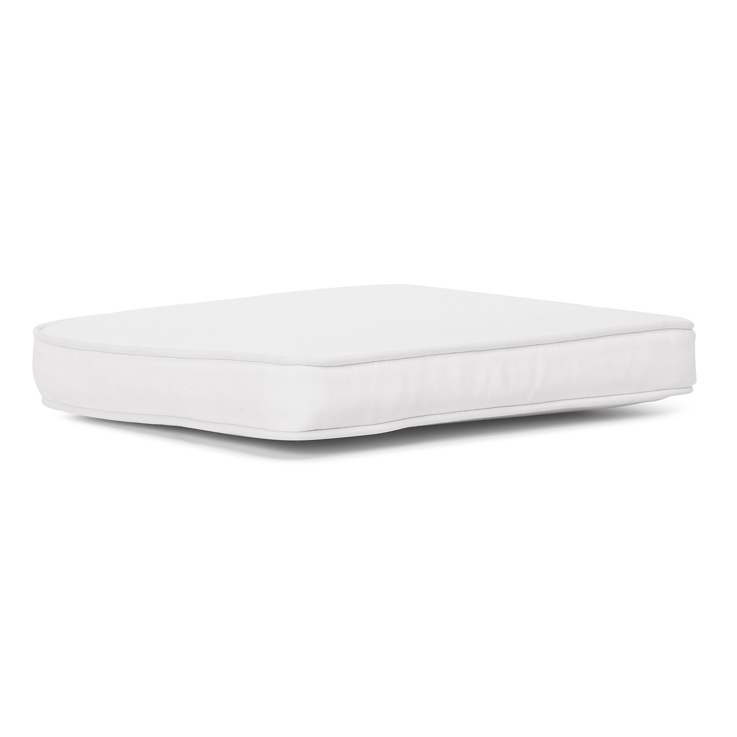 Cojín del asiento Sonora Cojín blanco de tela con diseño sencillo, ideal para muebles de jardín e interiores