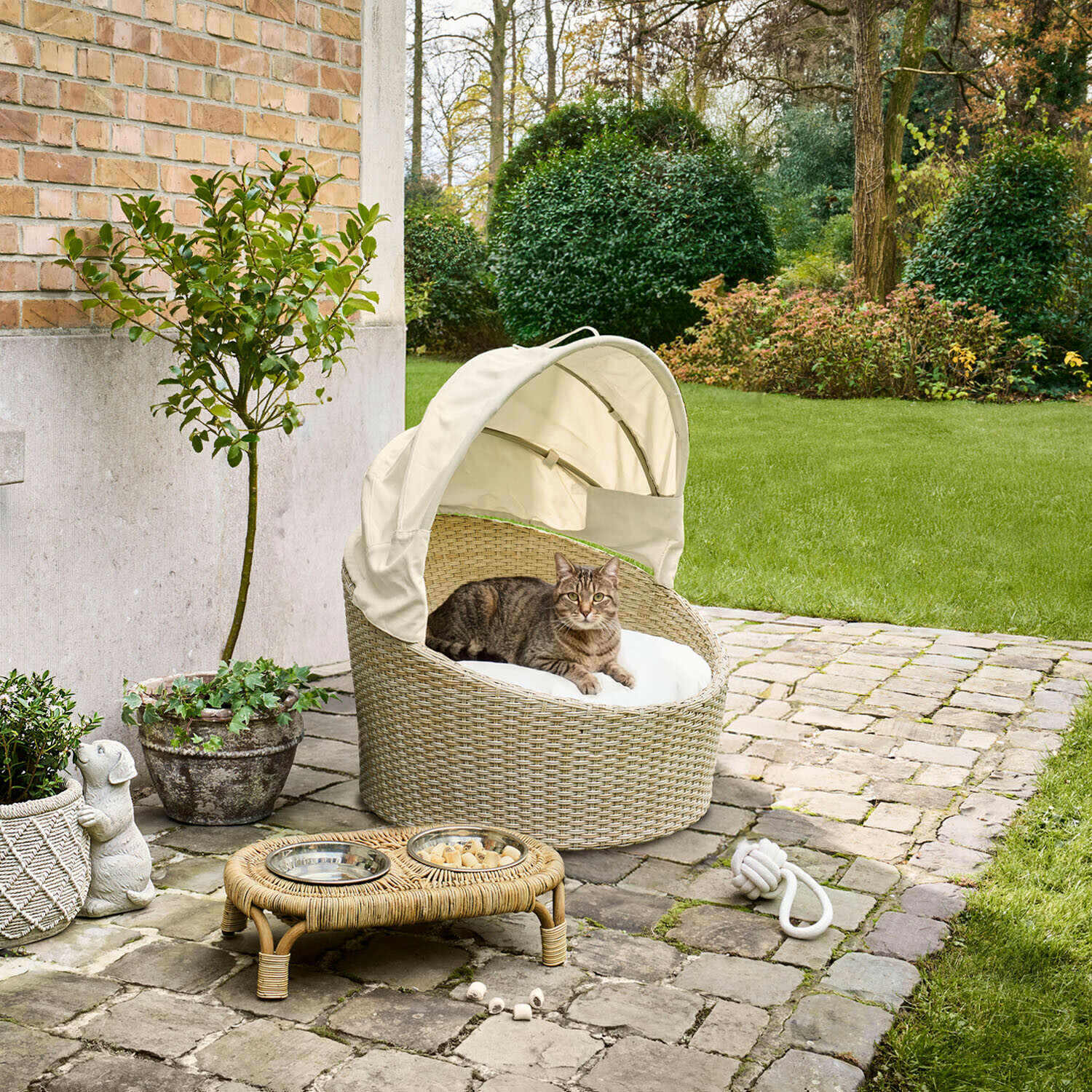 Cesta para mascota de interior y exterior Brinelza