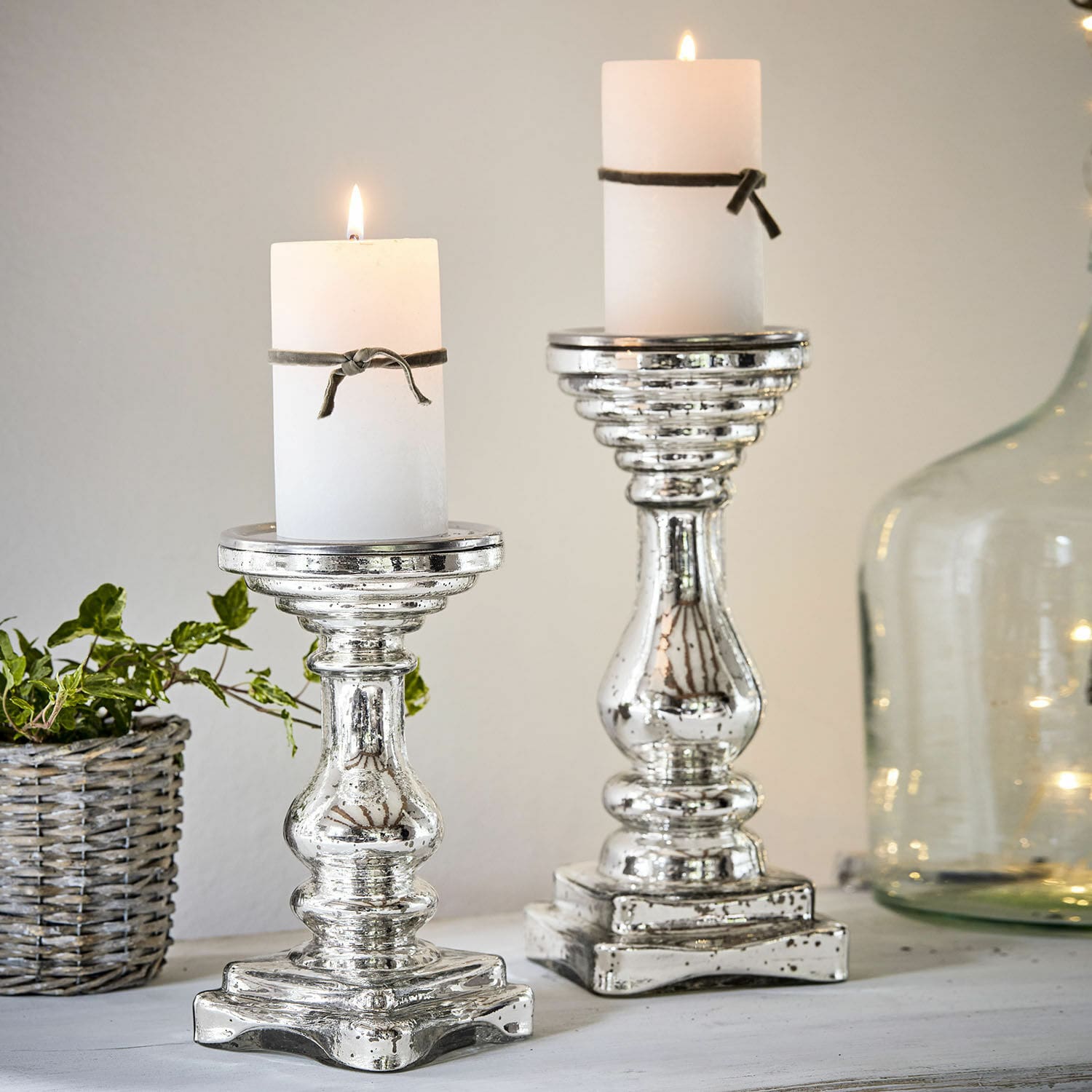 Set de 2 candeleros Heloise