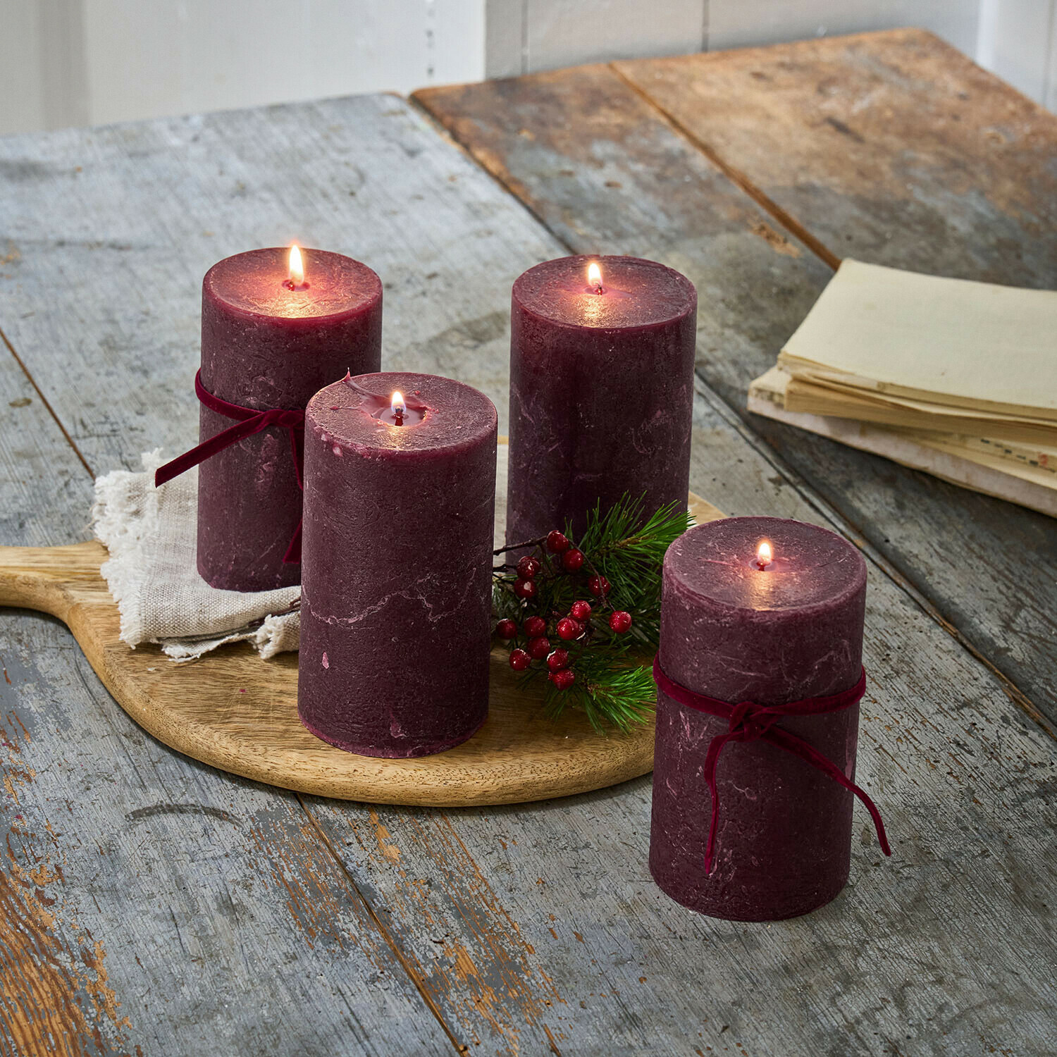 Set de 4 velas Braga