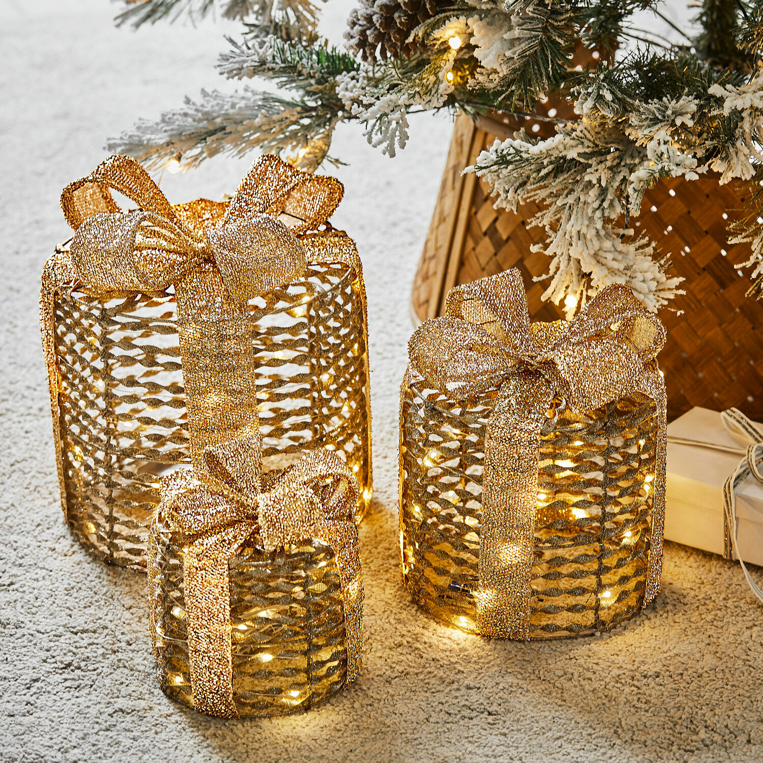 Set de 3 cajas de regalo LED Lorivane