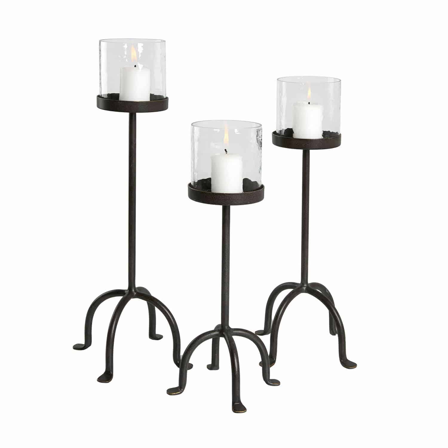 Set de 3 candeleros Tanbira