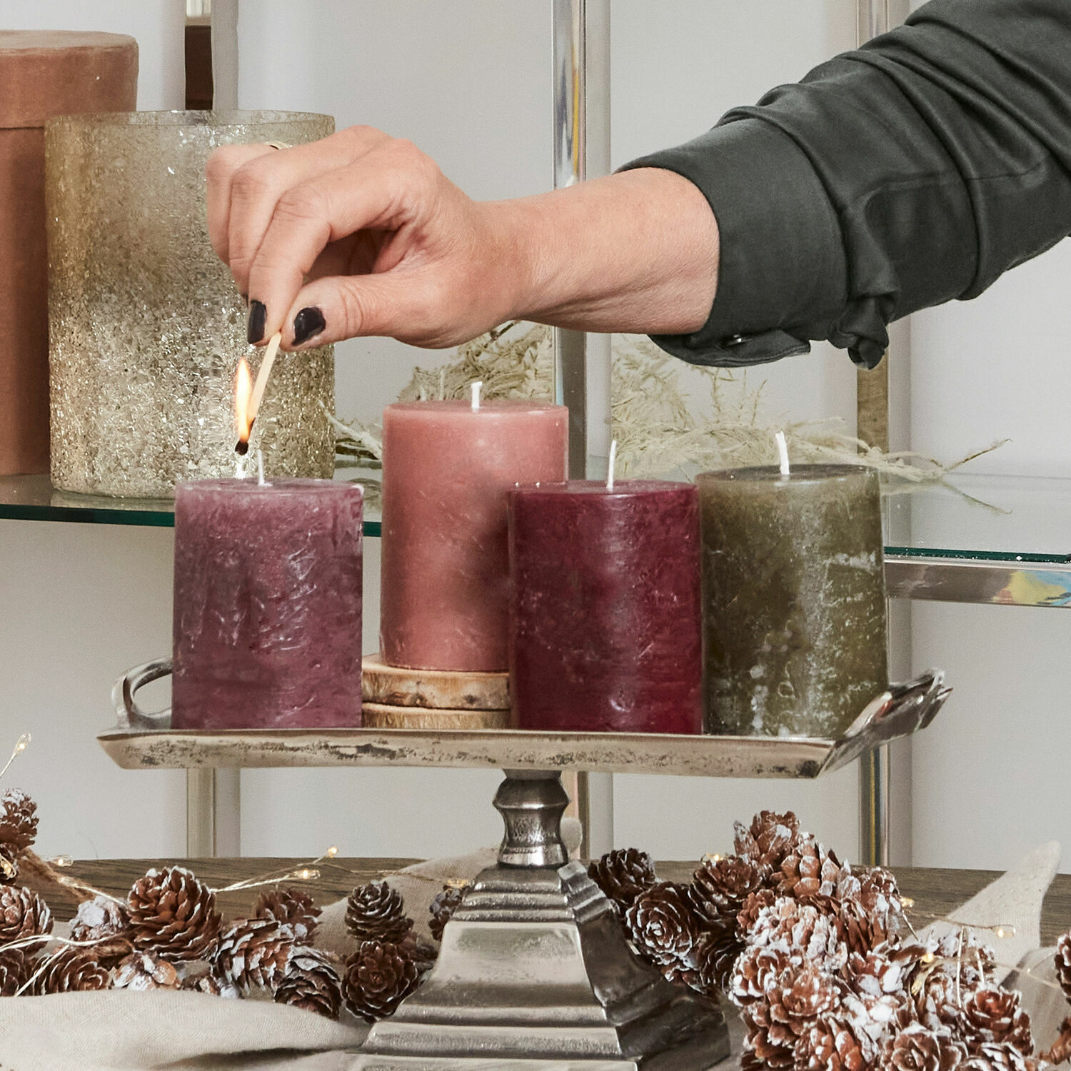 Set de 4 velas Virrans