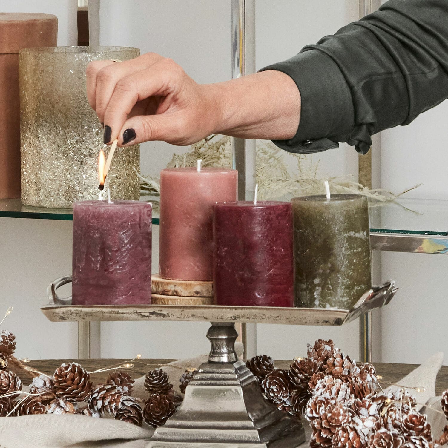 Set de 4 velas Virrans