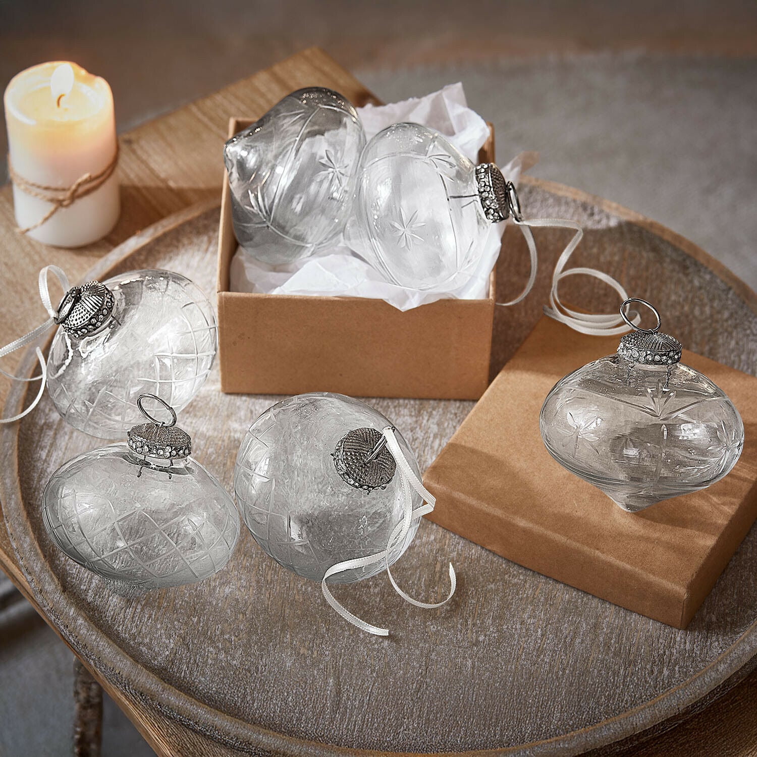 Set de 6 adornos navideños Cheshire