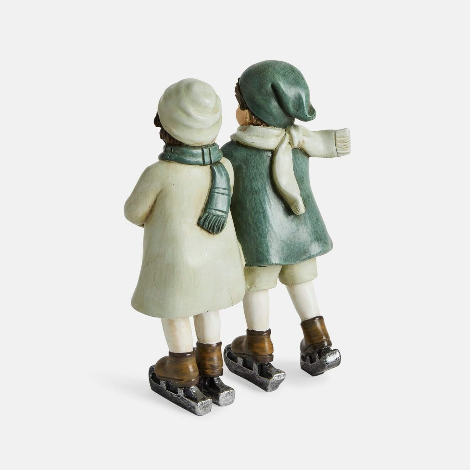 Figura decorativa de niños con patines de hielo Jerries