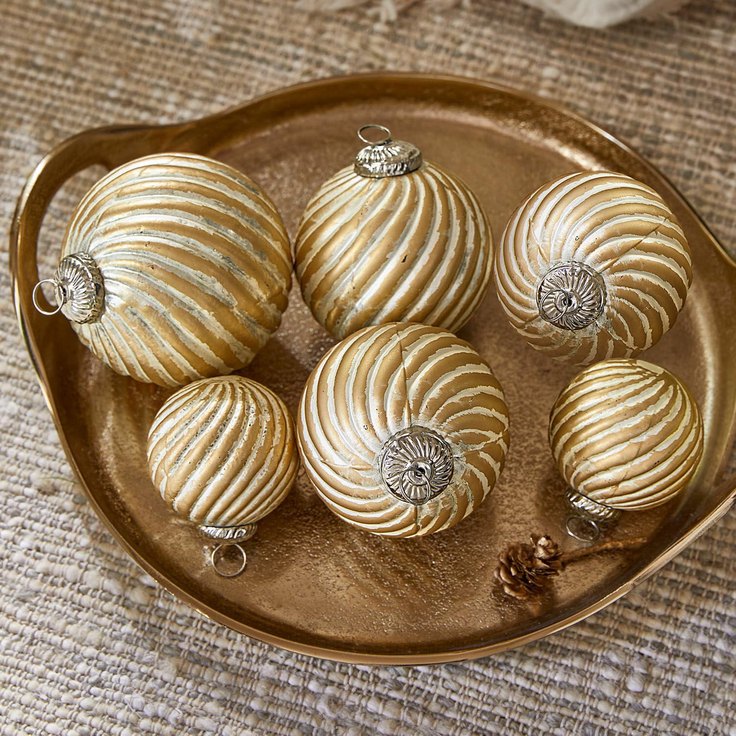 Set de 6 bolas de Navidad Frasetta