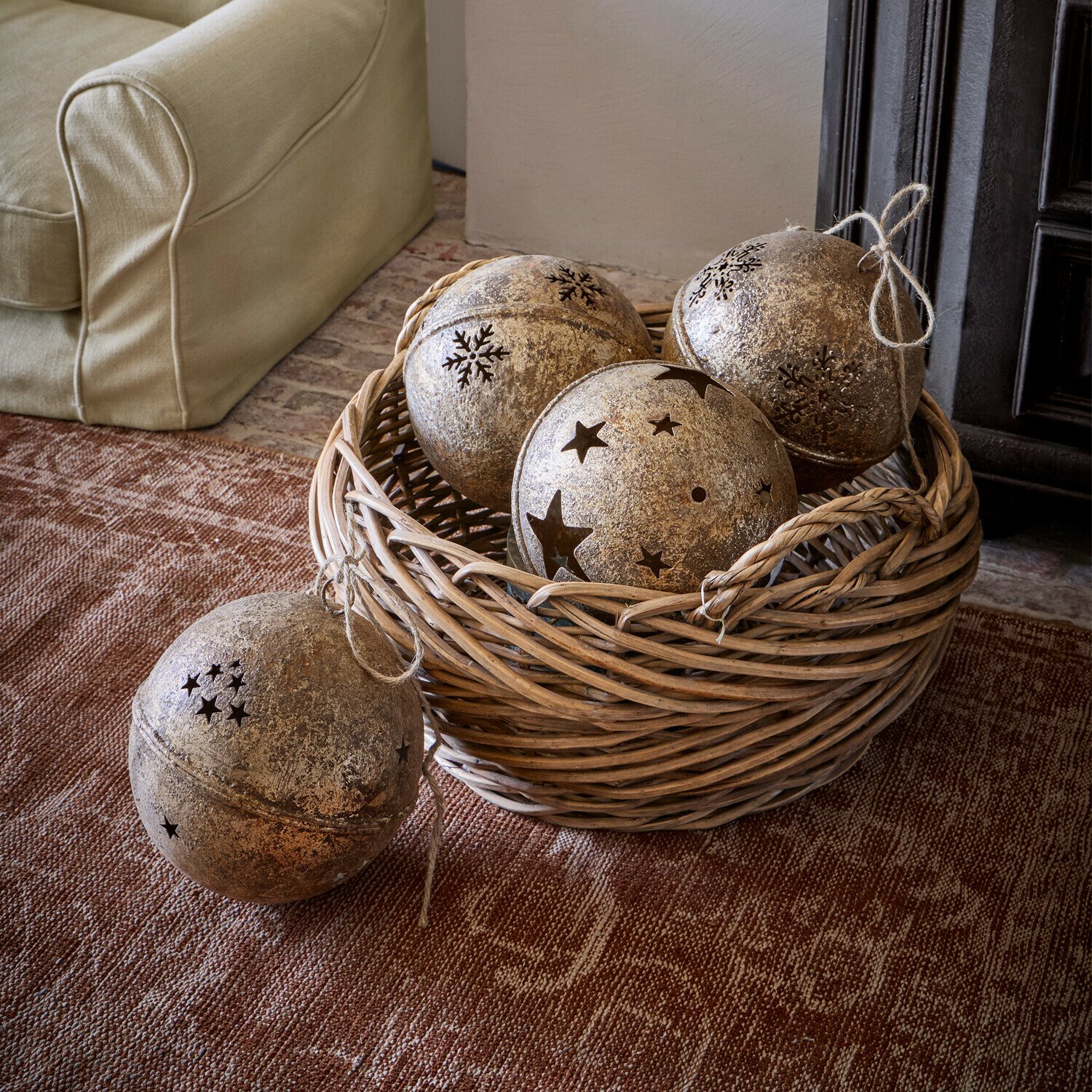 Set de 4 bolas decorativas Elyzara