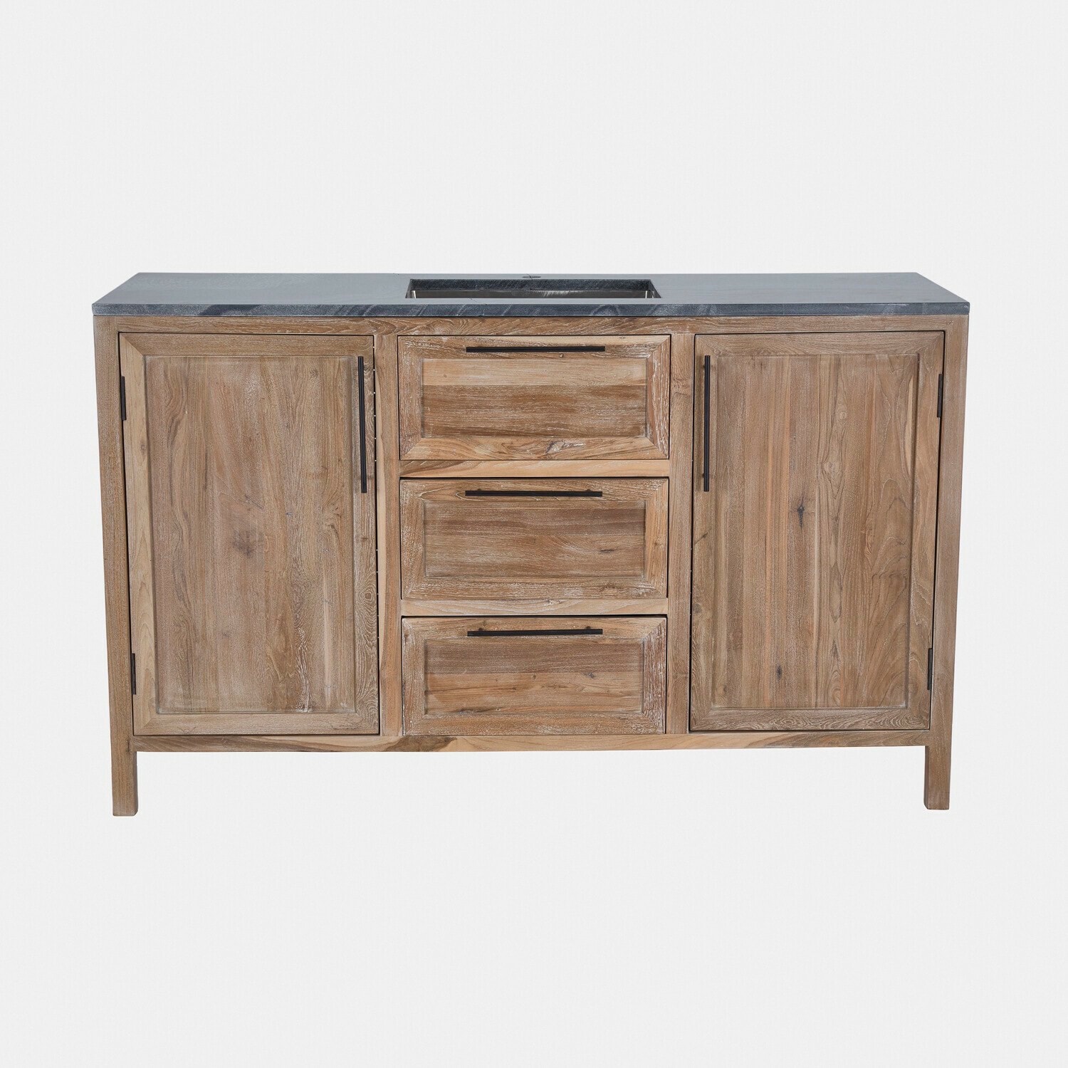 Set de 3 módulos de cocina exterior Corviano