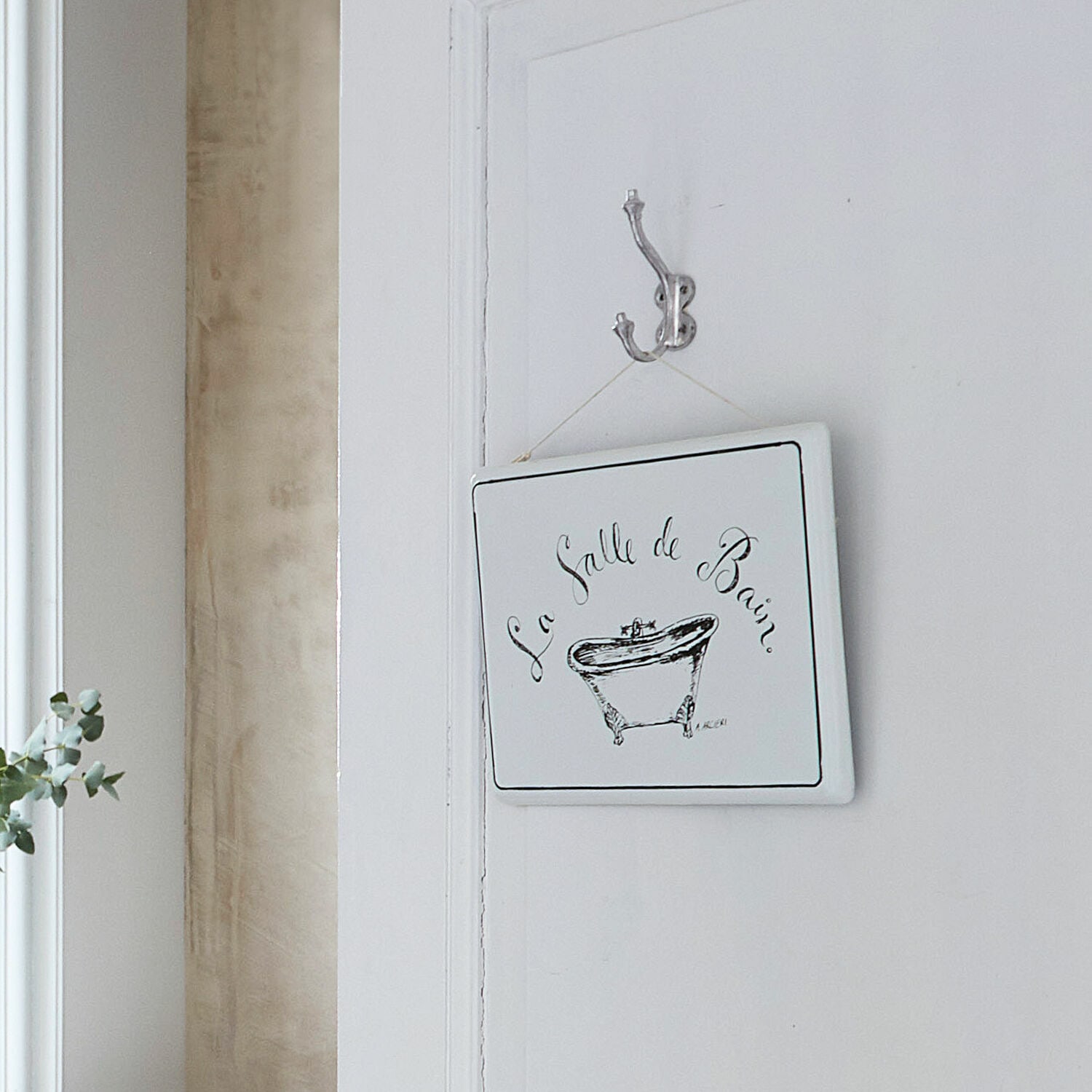 Cartel decorativo La salle de bain