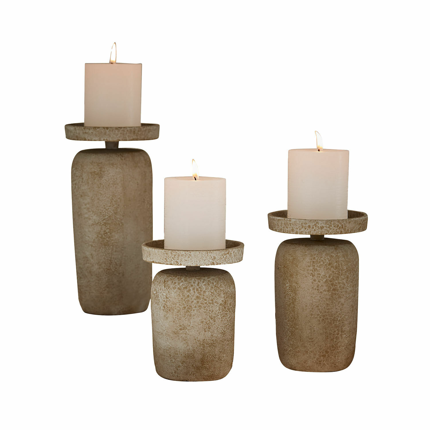 Set de 3 candeleros Amsley