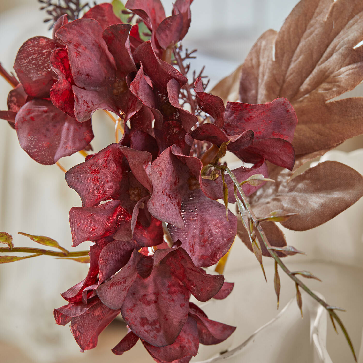 Ramo de flores decorativo Rivière Ambrée