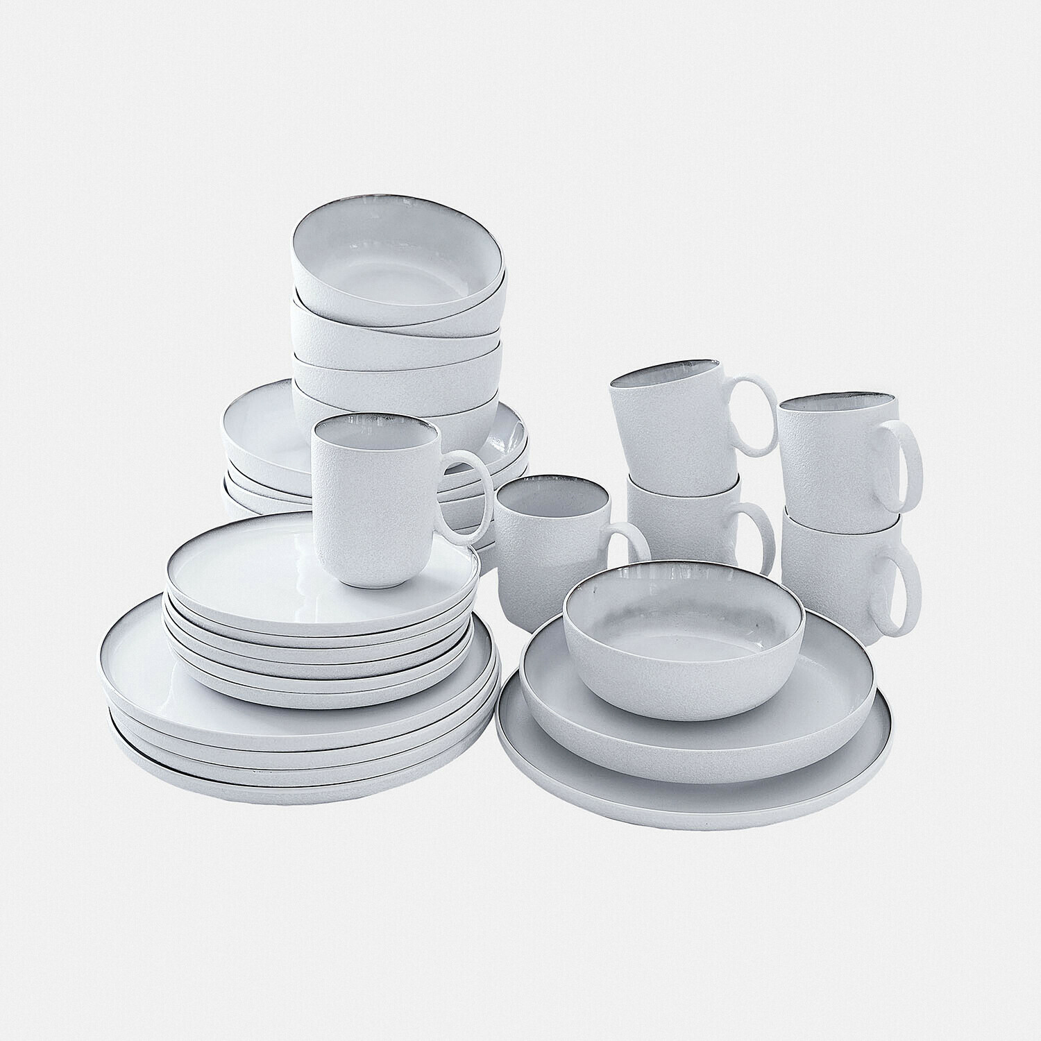 Set de 30 piezas de vajilla Eiruna