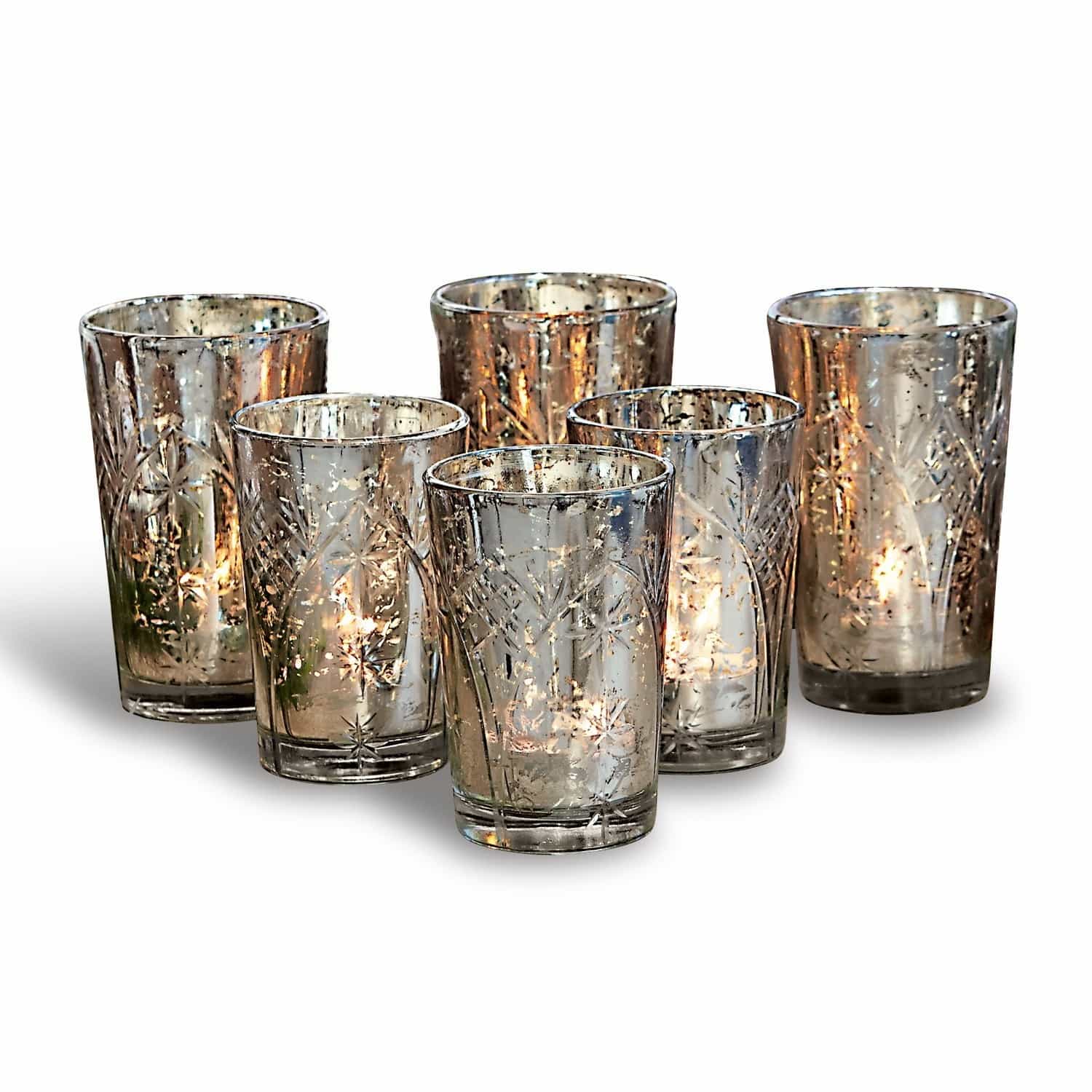 Set de 6 portavelas Latona