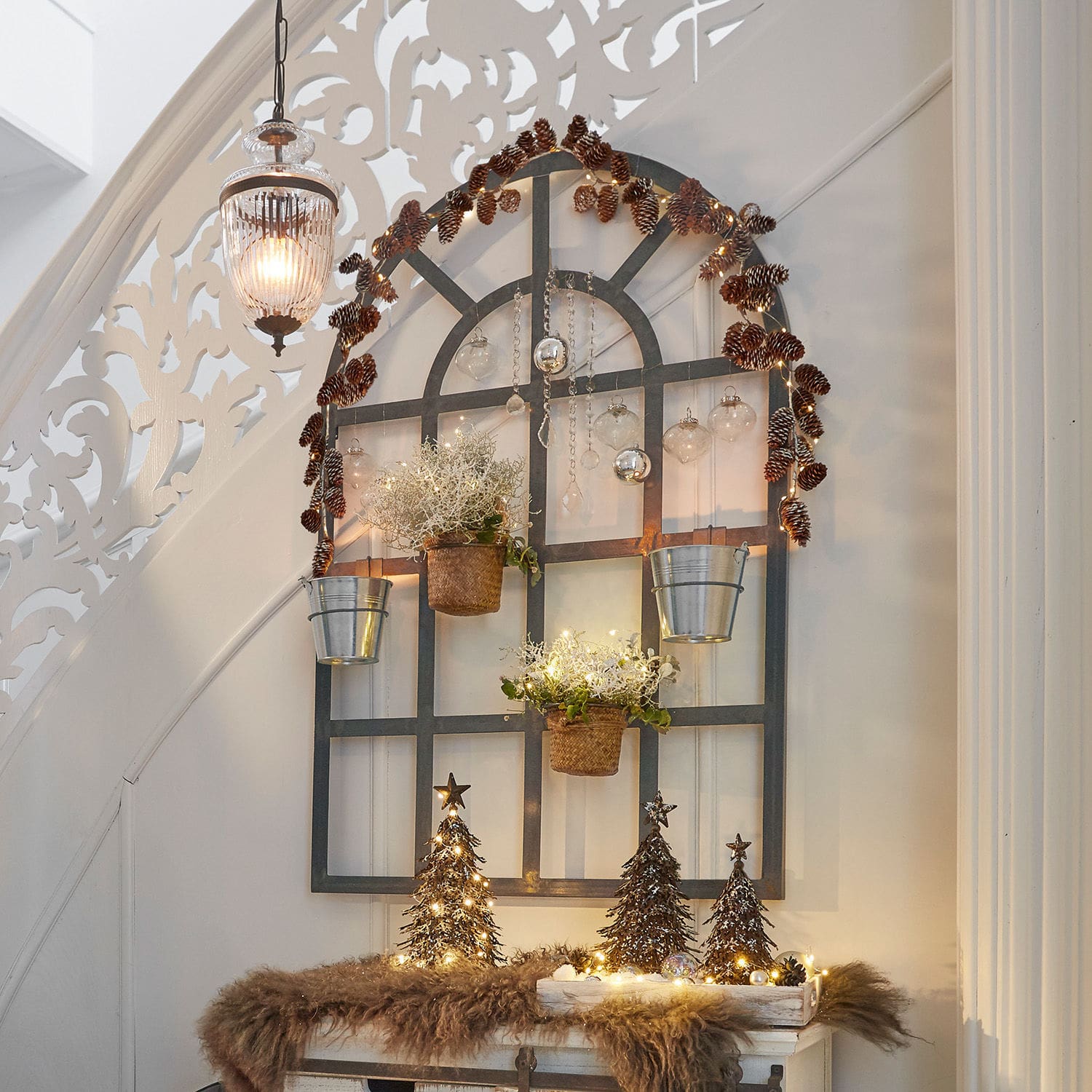 Soporte de pared para plantas Villandor