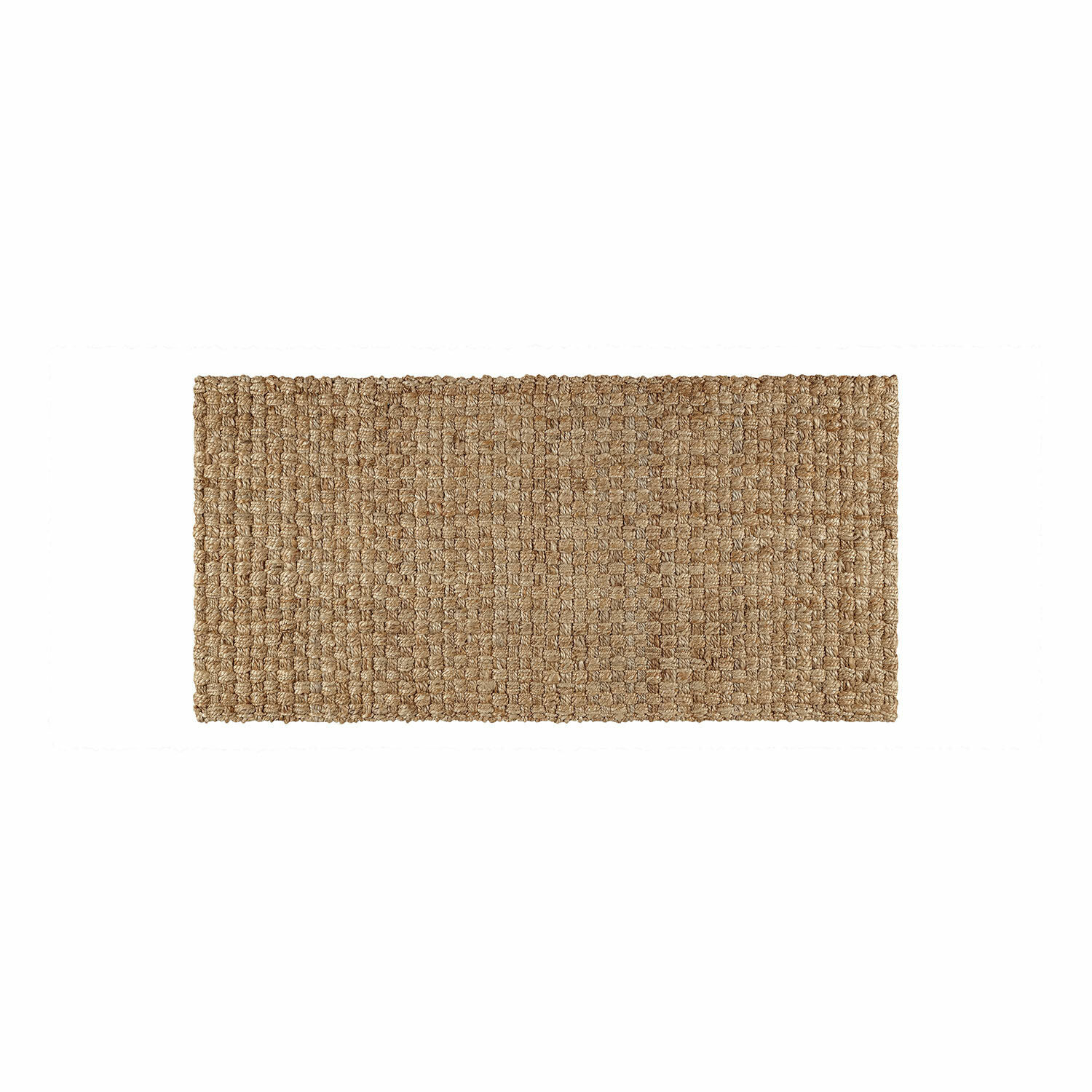 Alfombra Daoukro Alfombra rectangular de yute natural beige, duradera y ecológica para decoración interior