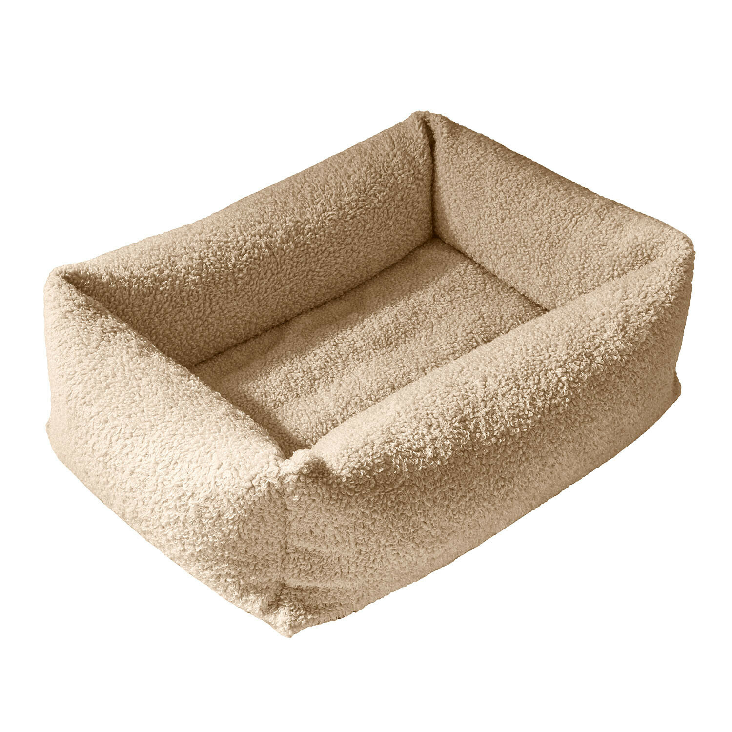 taupe Cama para mascotas Giolena en color topo, de material suave y peludo, cómoda y resistente