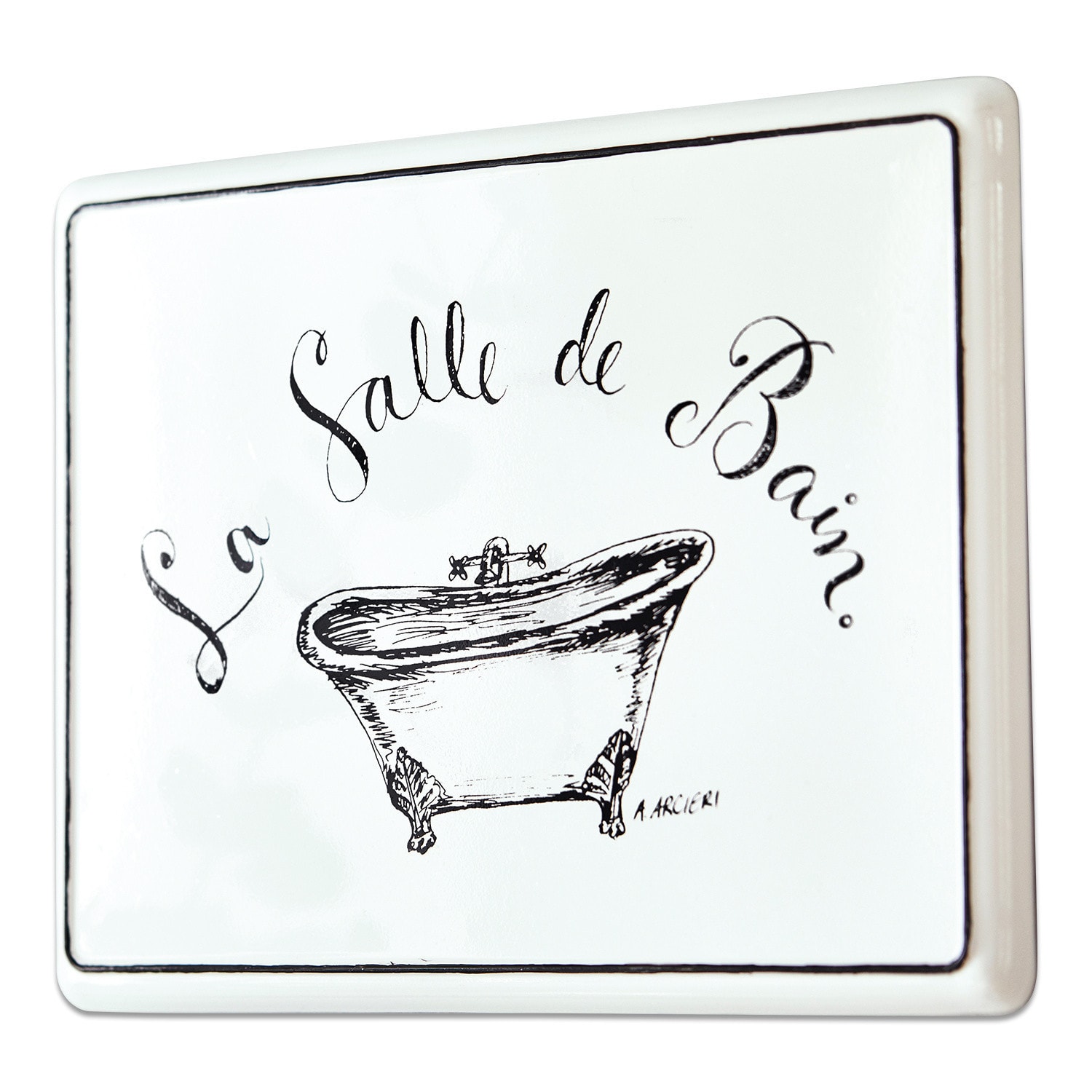 Cartel decorativo La salle de bain