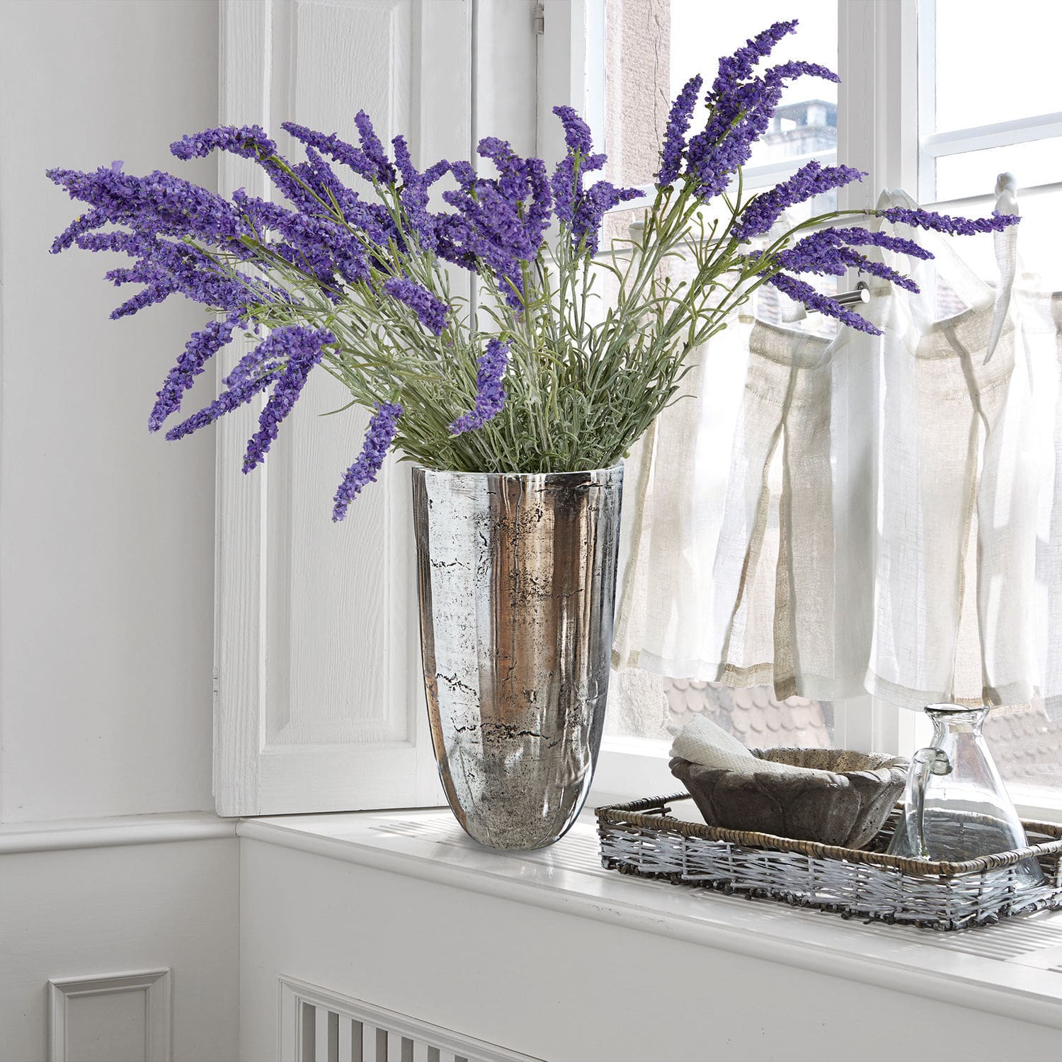 Set de 6 flores decorativas Lavender