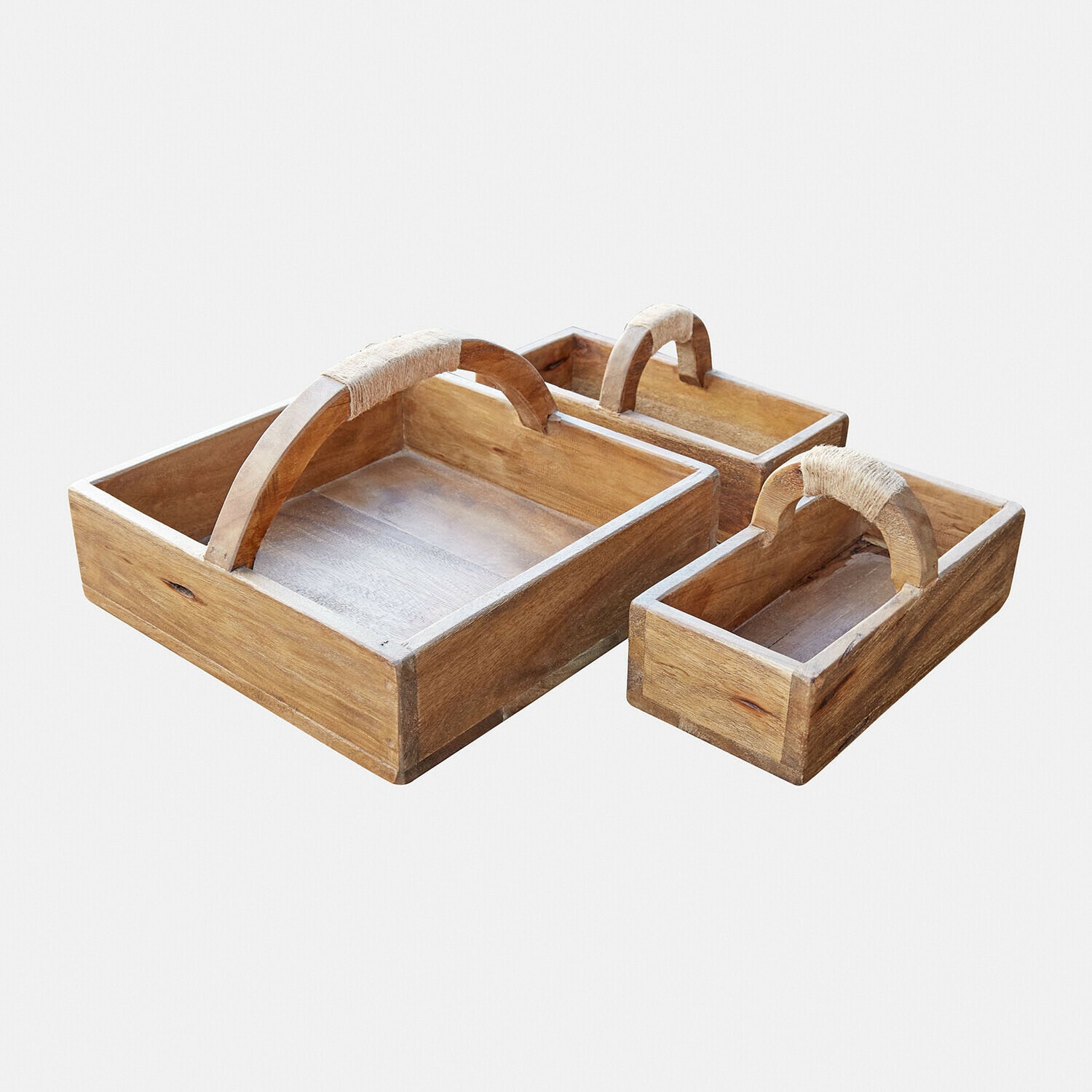 Set de 3 cajas de madera Nettleby
