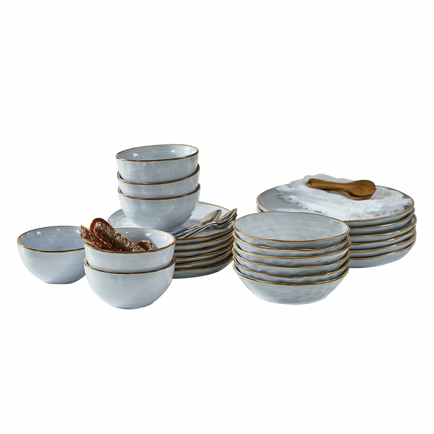 Set de 24 piezas de vajilla Veena