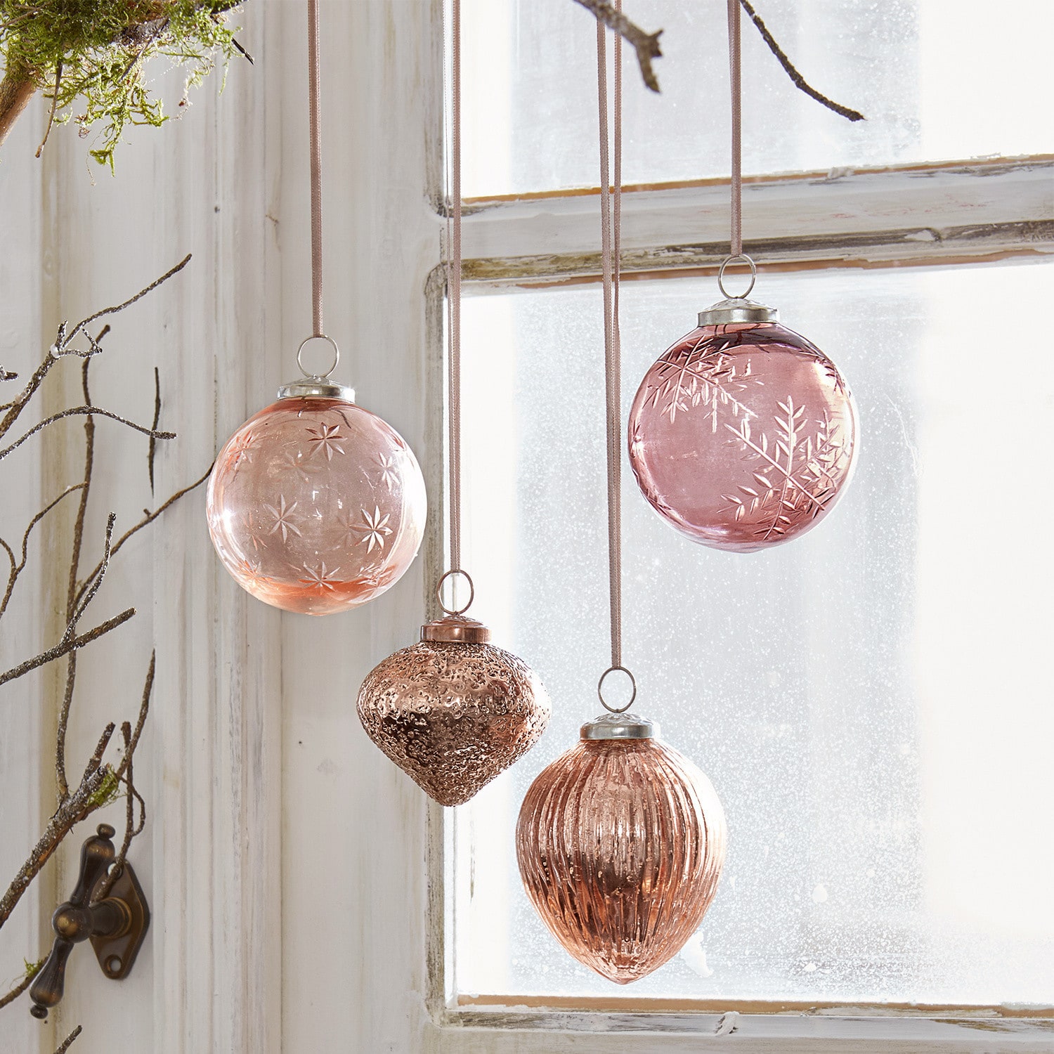 Set de 4 adornos navideños Katie