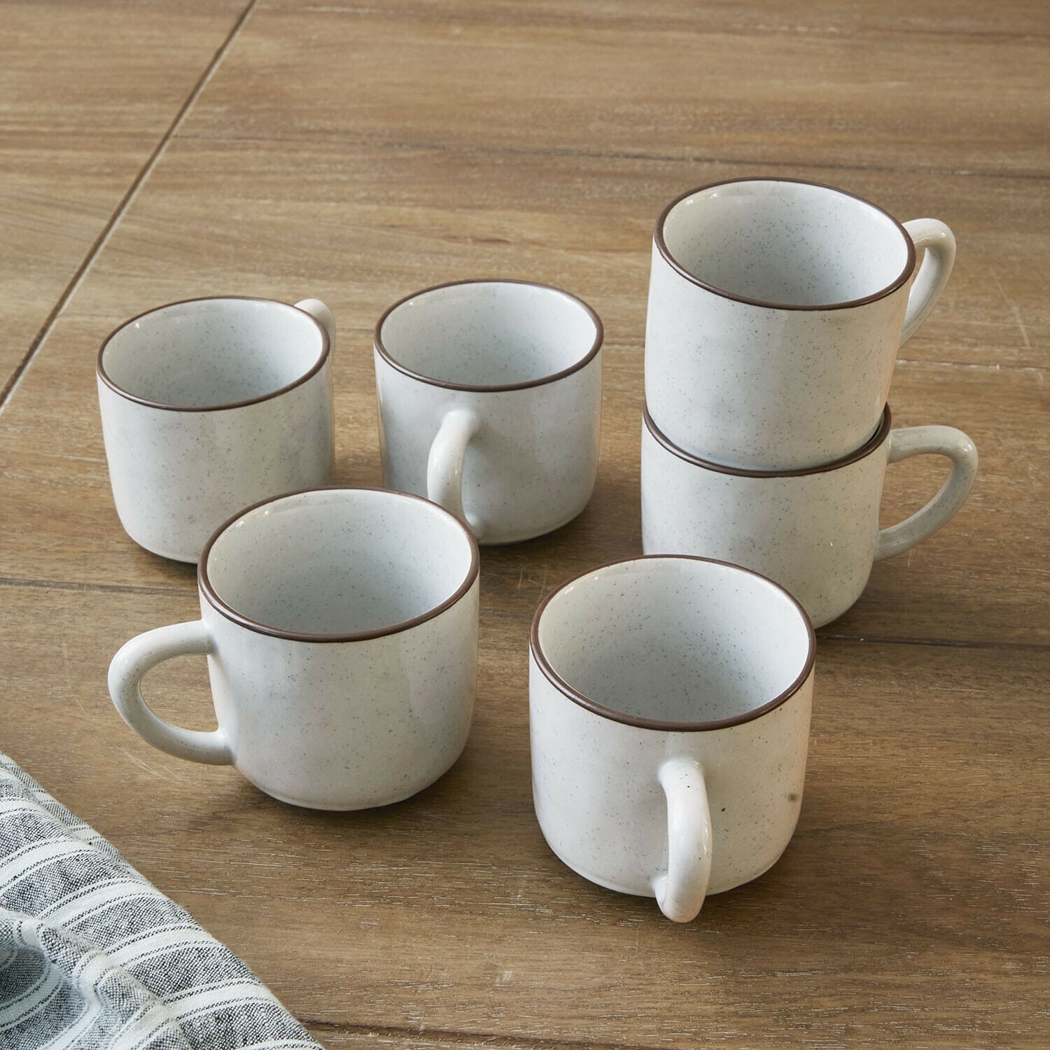 Set de 6 tazas y platillos Biarré