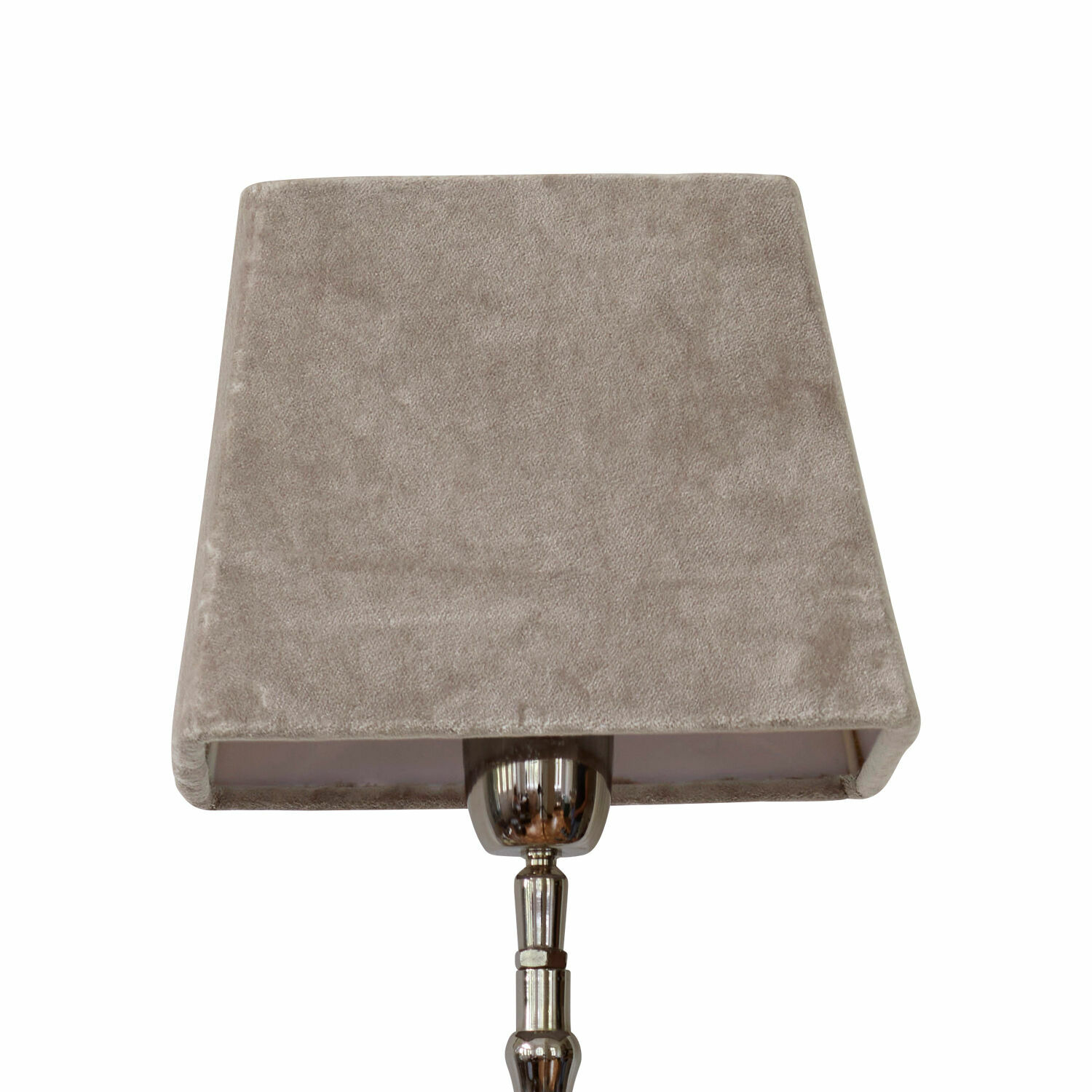 Pantalla de lámpara beige Linderas de material suave para lámpara de mesa, accesorio elegante