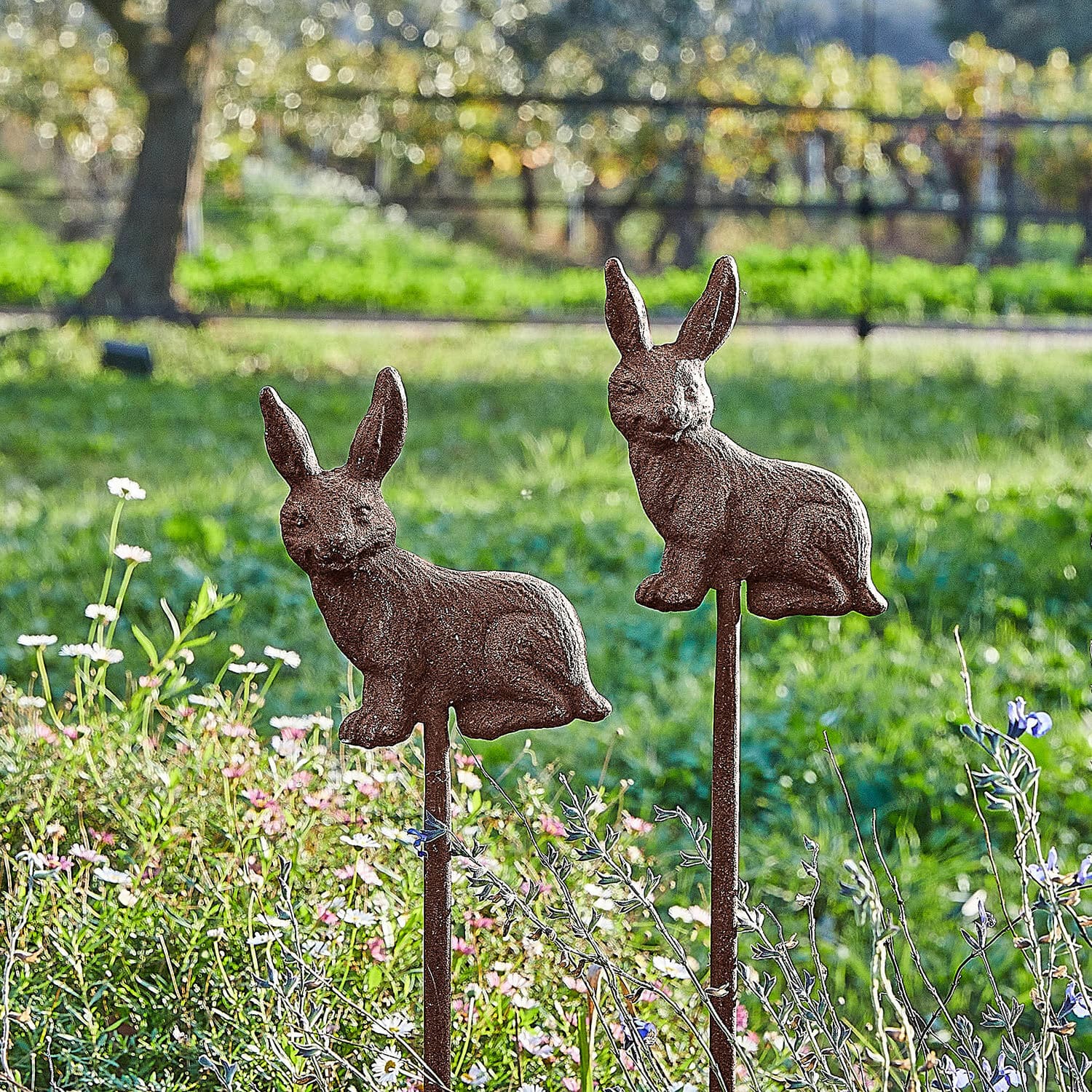 Set de 2 estacas de jardín Dariyah