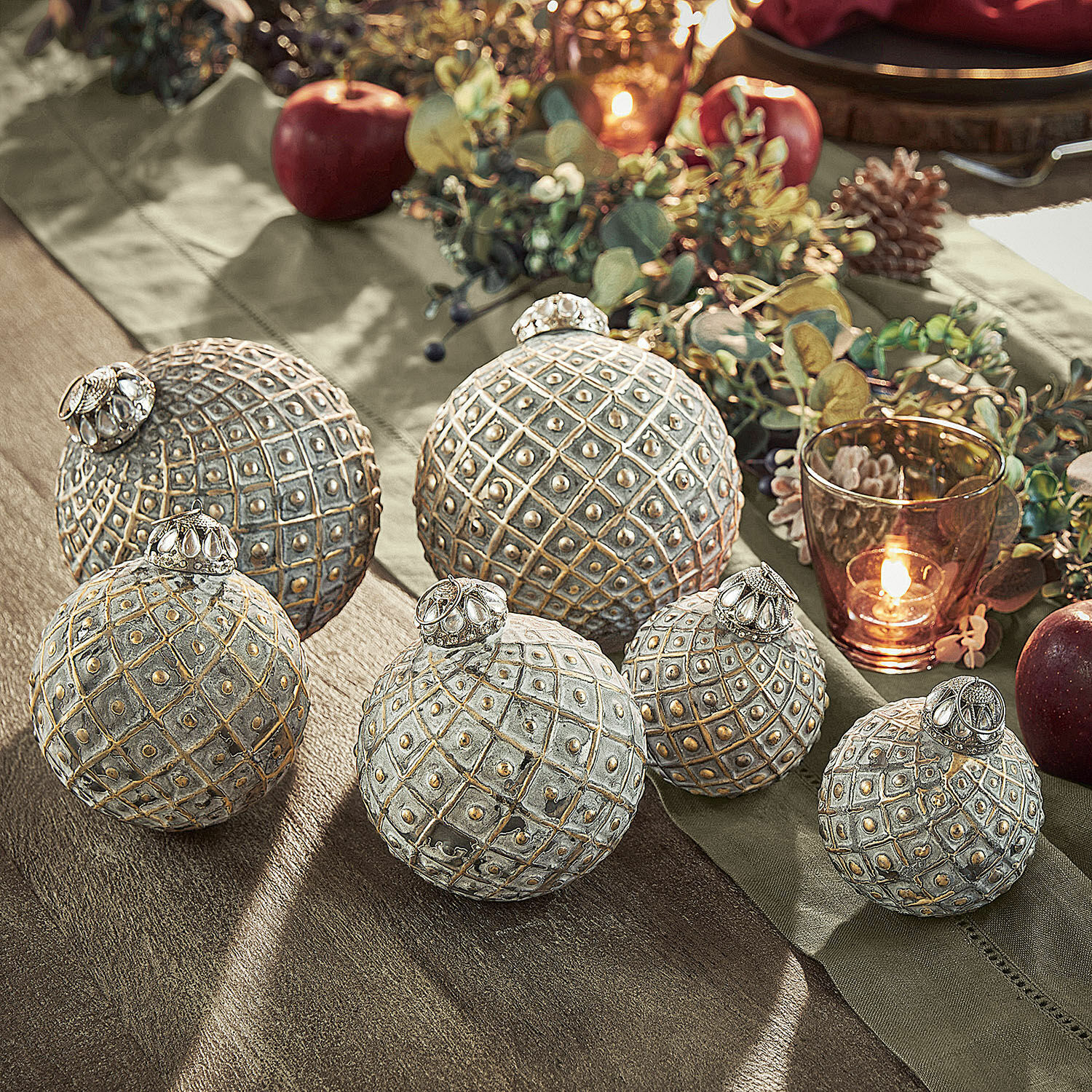 Set de 6 adornos navideños Lucero