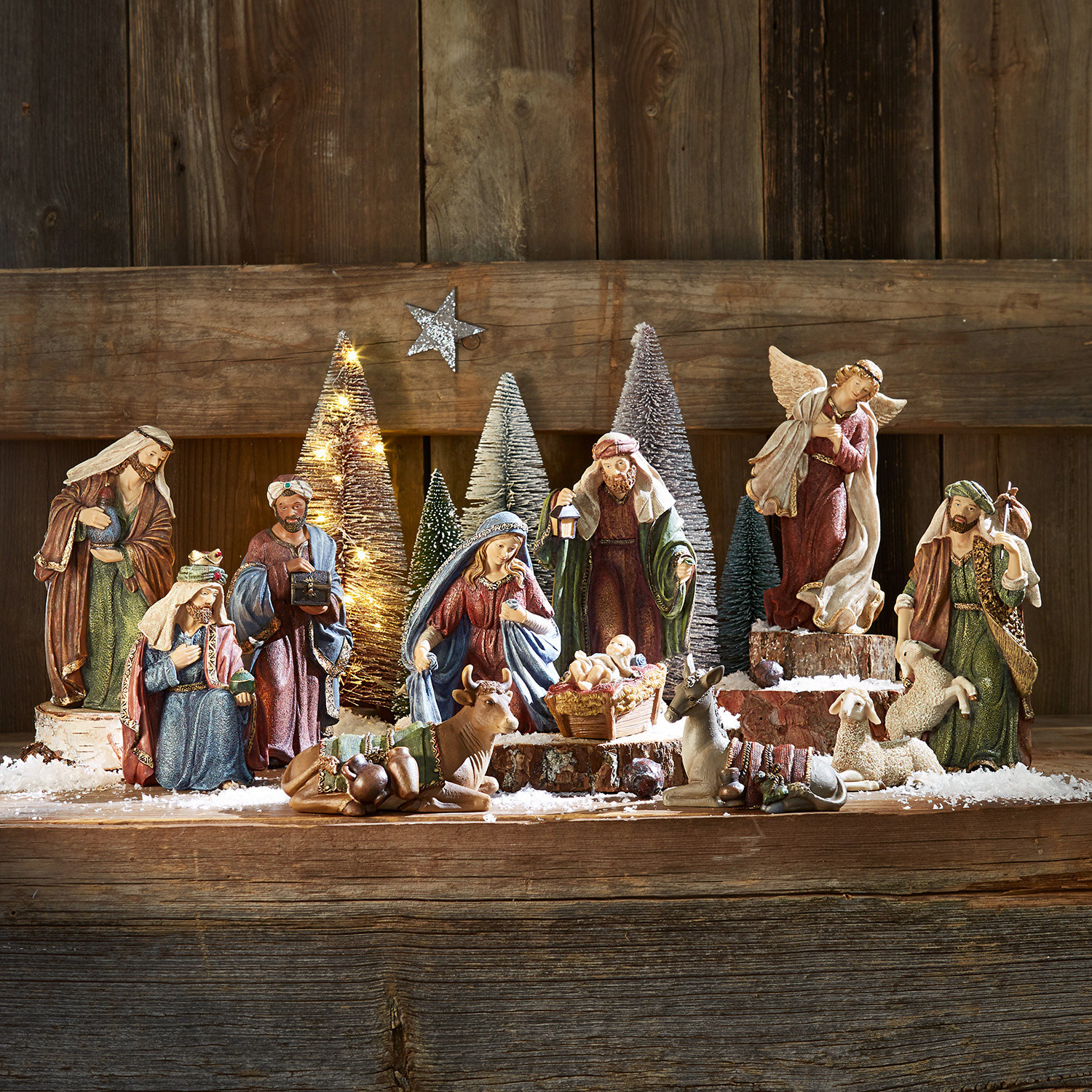 Juego de 12 figuritas de cuna Christi