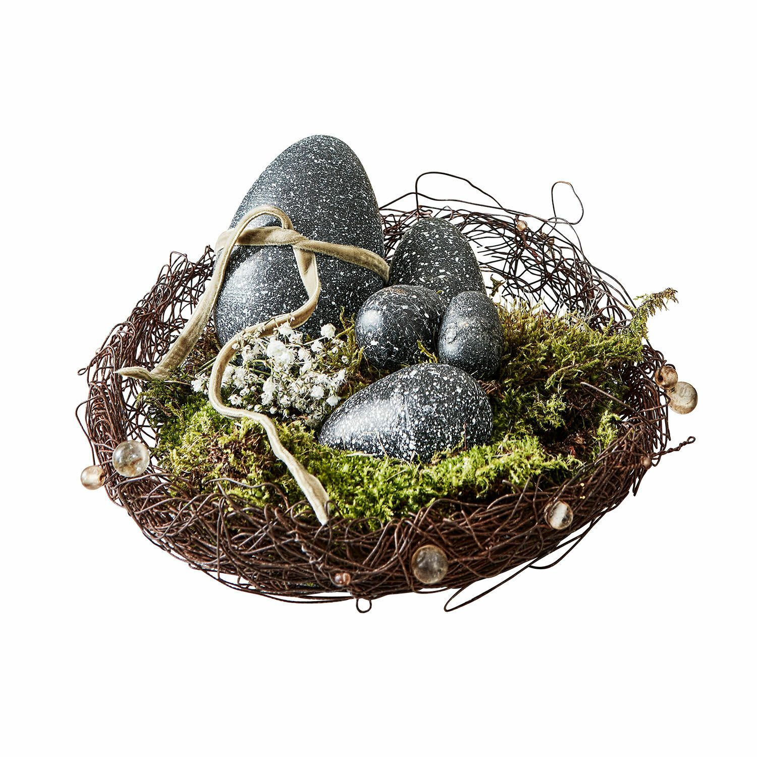 Set de 5 huevos decorativos Walbert