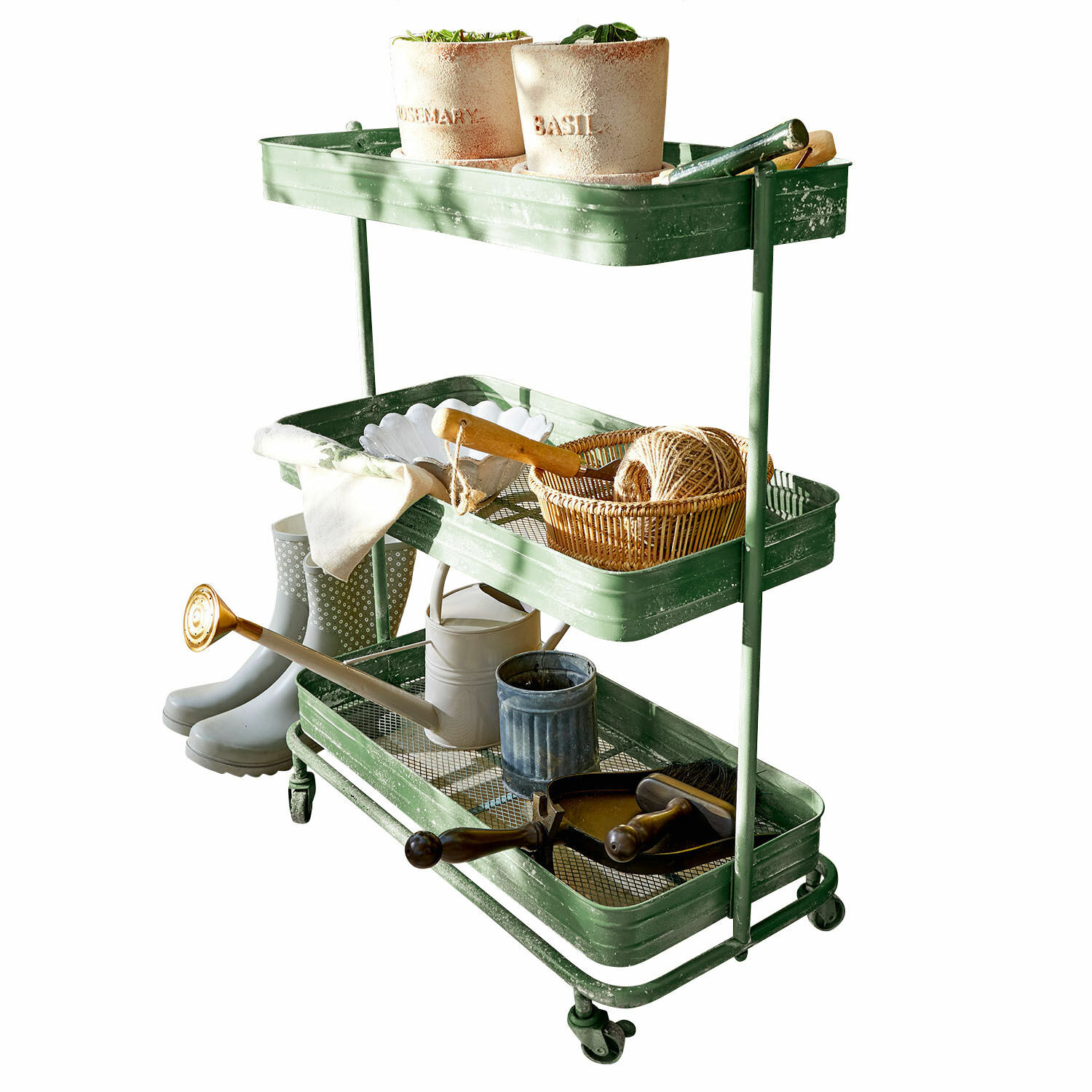 Carrito con ruedas para plantas Deonte