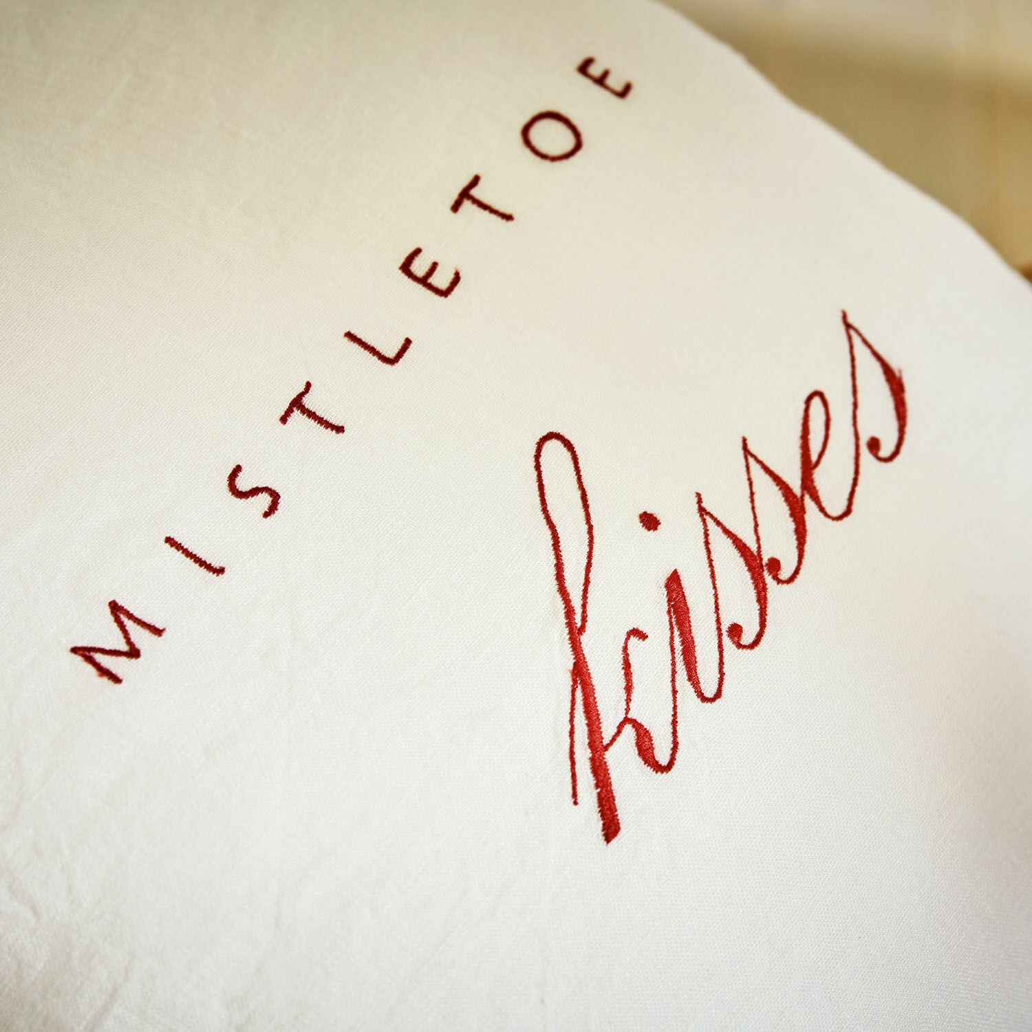 Set de 2 fundas de cojín Mistletoe kisses