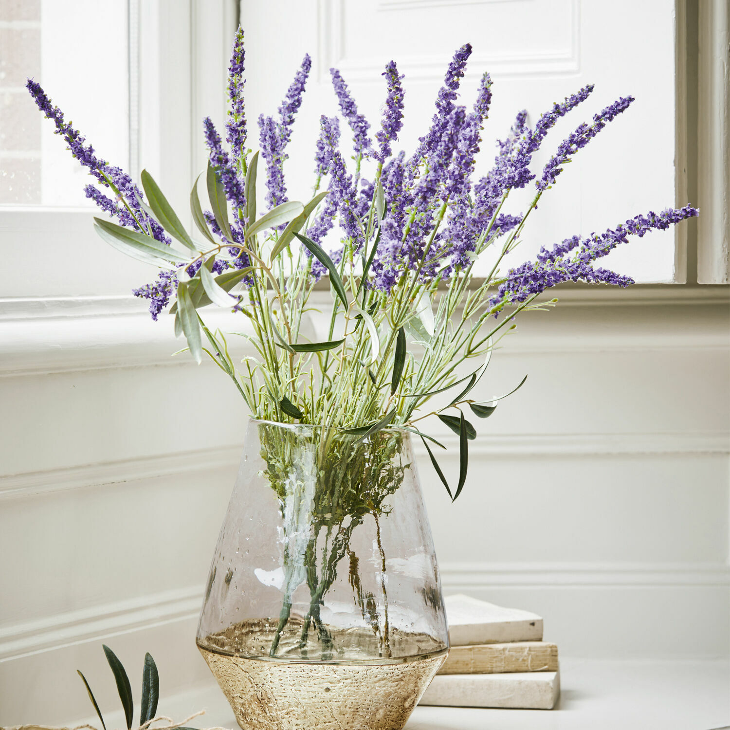 Set de 6 flores decorativas Lavender