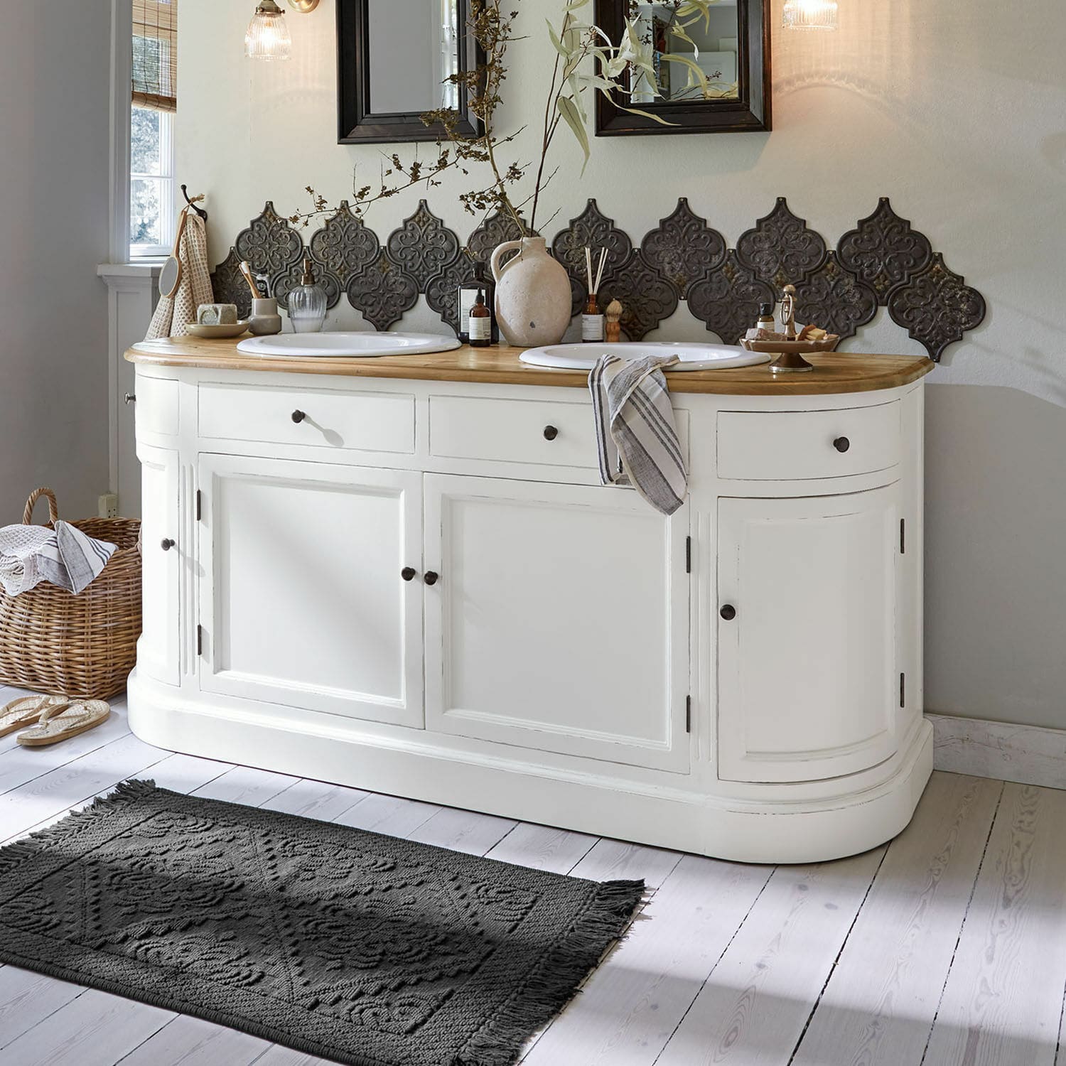 Mueble de baño con lavabo doble Louisiana